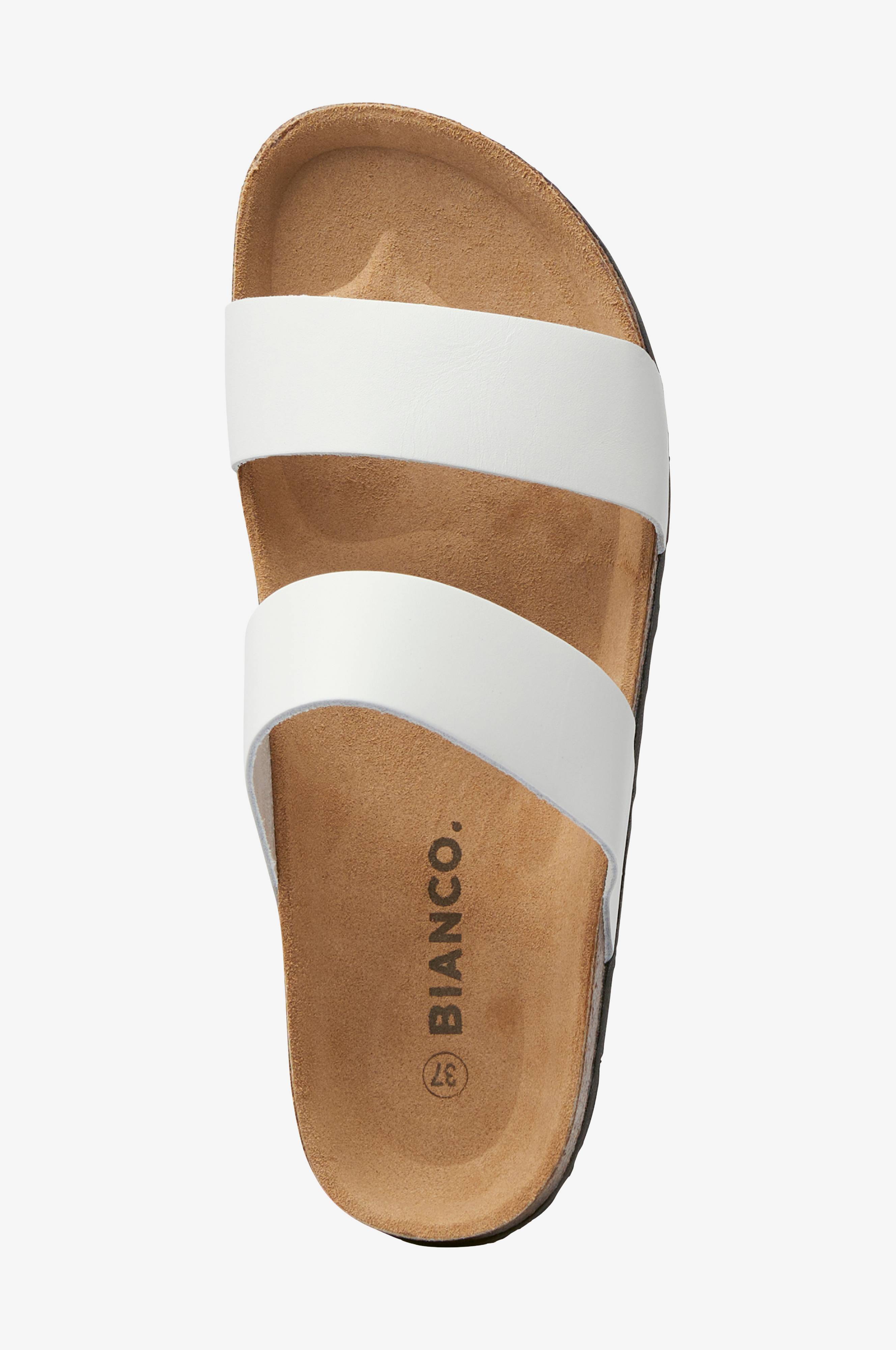 Bianco Sandal Twin Strap Slip In - Hvid - Sandaler -