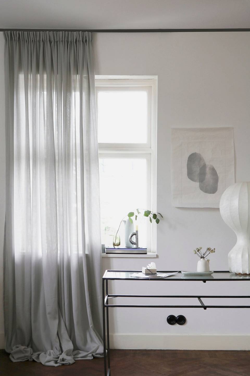 Mimou Gardin Lyx Hotellvoile dubbel bredd, grå från Mimou, bild 2