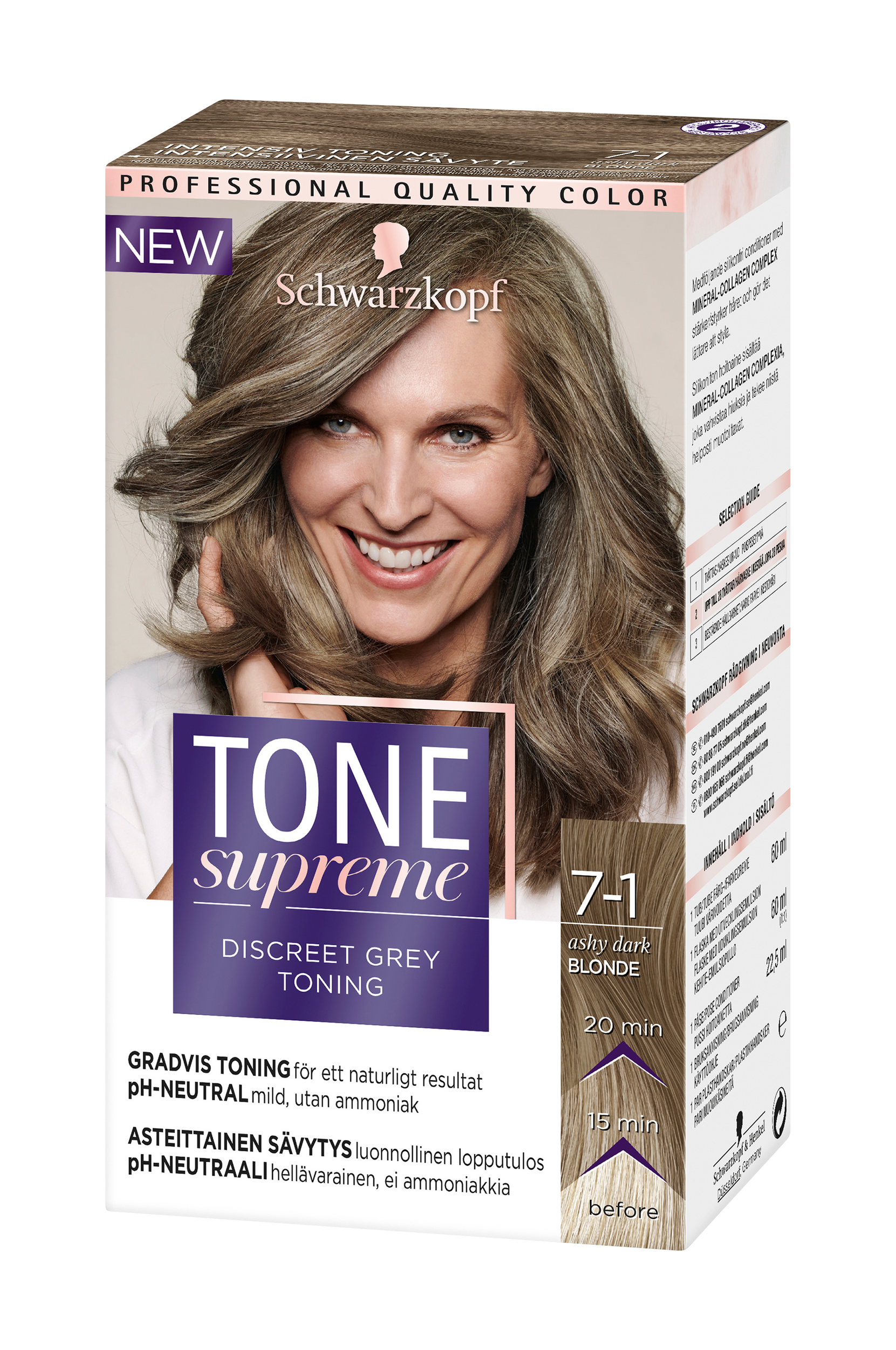 Tone Supreme 7 1 Ashy Dark blond, Schwarzkopf