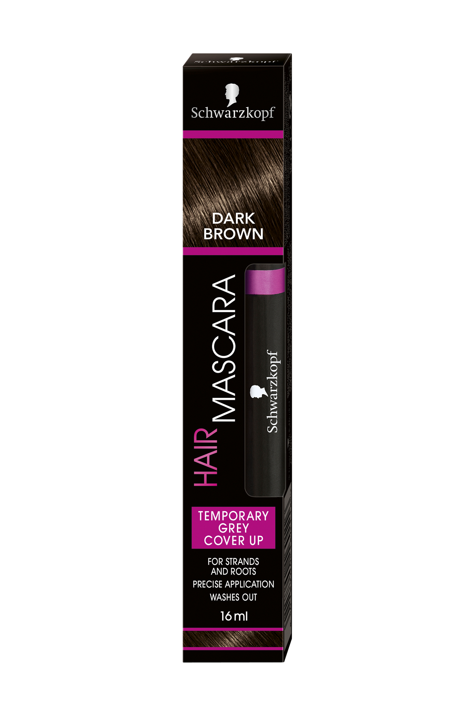 Hair Mascara Dark Brown 16 ml, Schwarzkopf