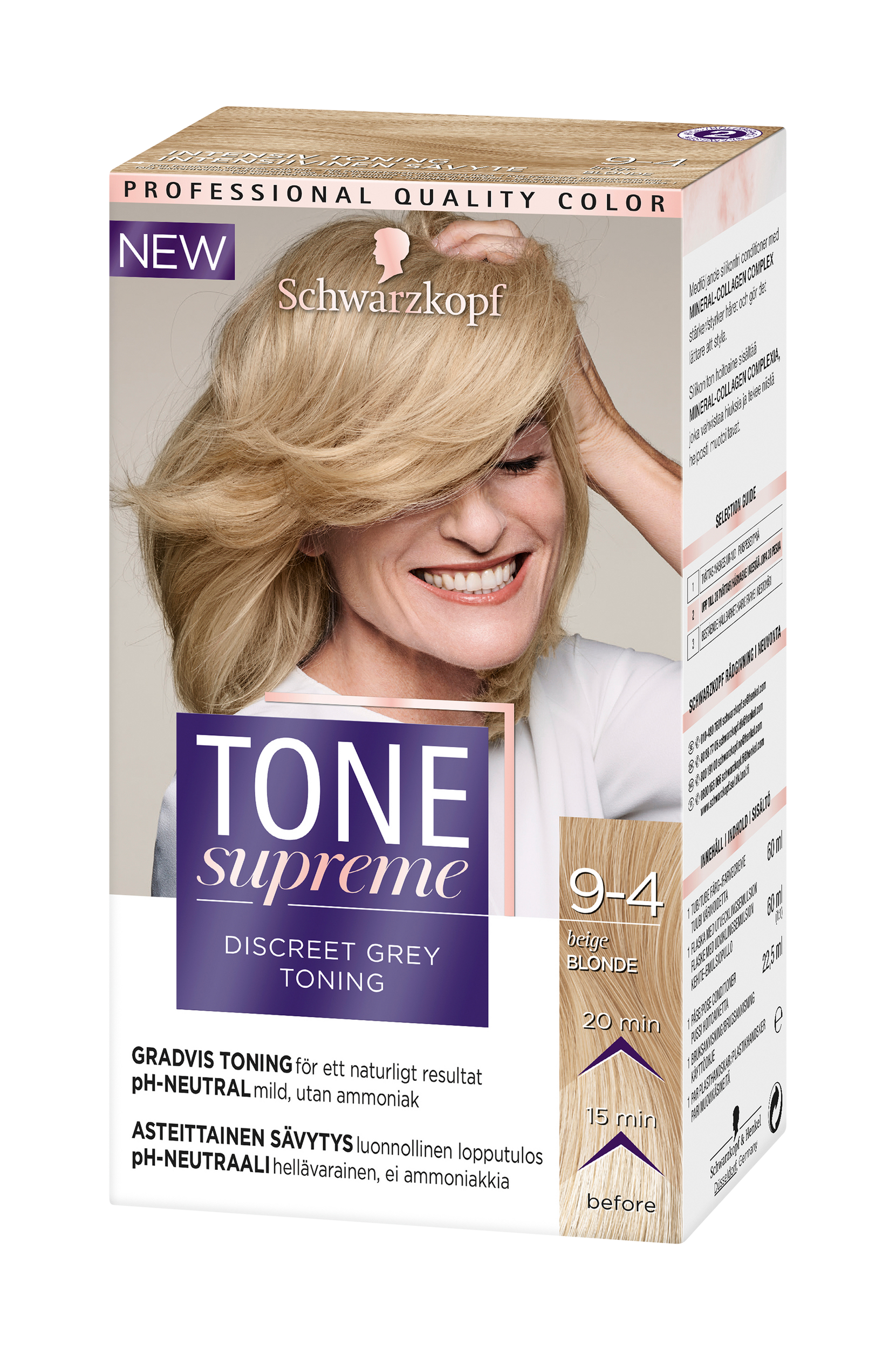 Tone Supreme 9 4 Beige Blond, Schwarzkopf