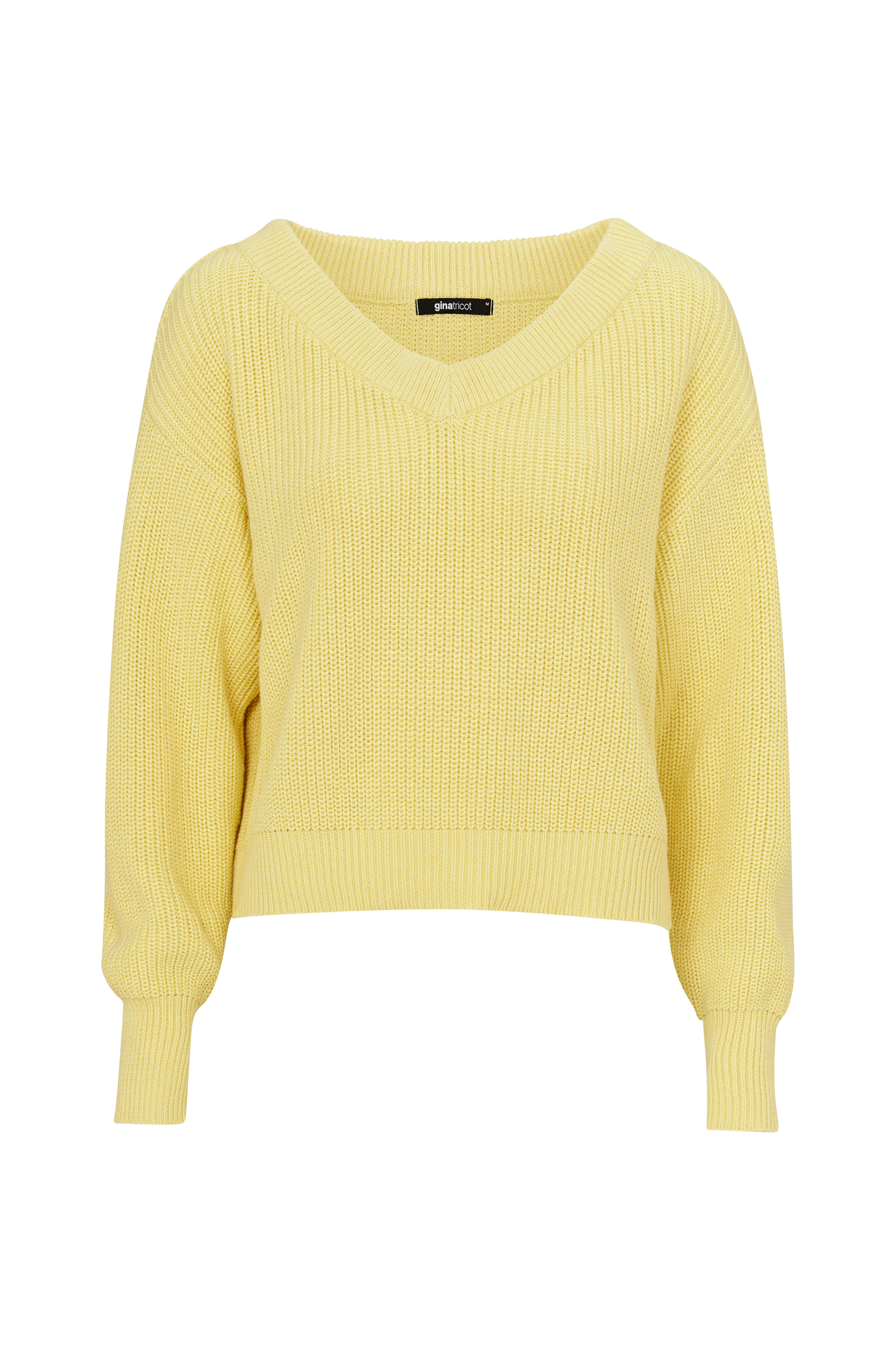 Tricot Trøje Knitted Sweater - Gul - Striktrøjer | Ellos.dk