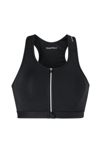 Stay in place - Sport-bh Zip Bra - Svart - 34