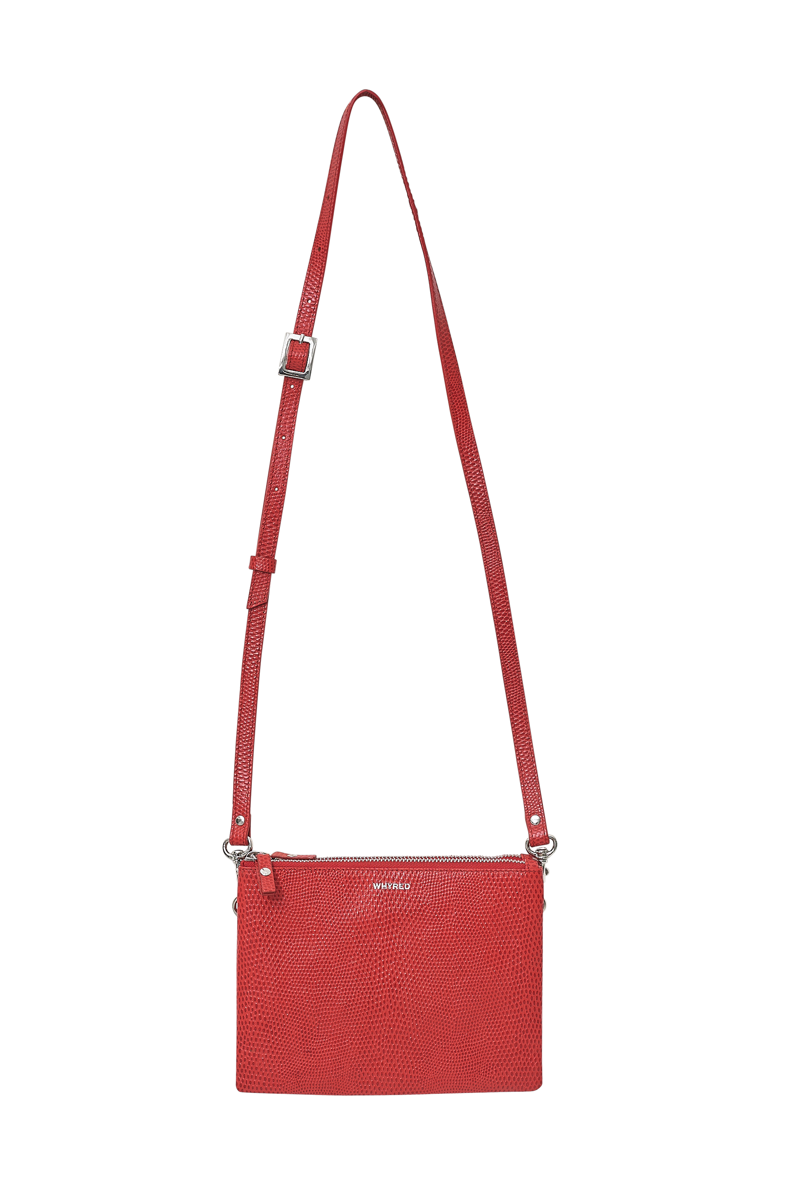 Whyred Taske Kira Double Snake - Rød - Kuverttasker & clutches Whyred Taske Kira Double Snake - Rød - Kuverttasker & clutches