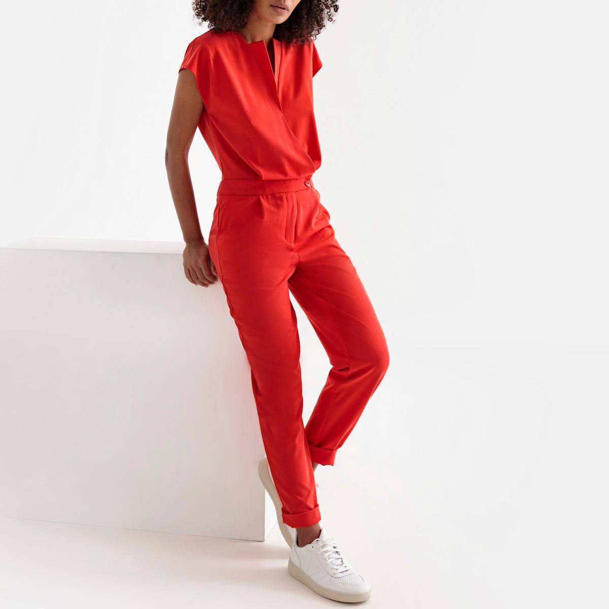 La Redoute Jumpsuit med kort ärm - Rosa - Jumpsuits - Ellos.se