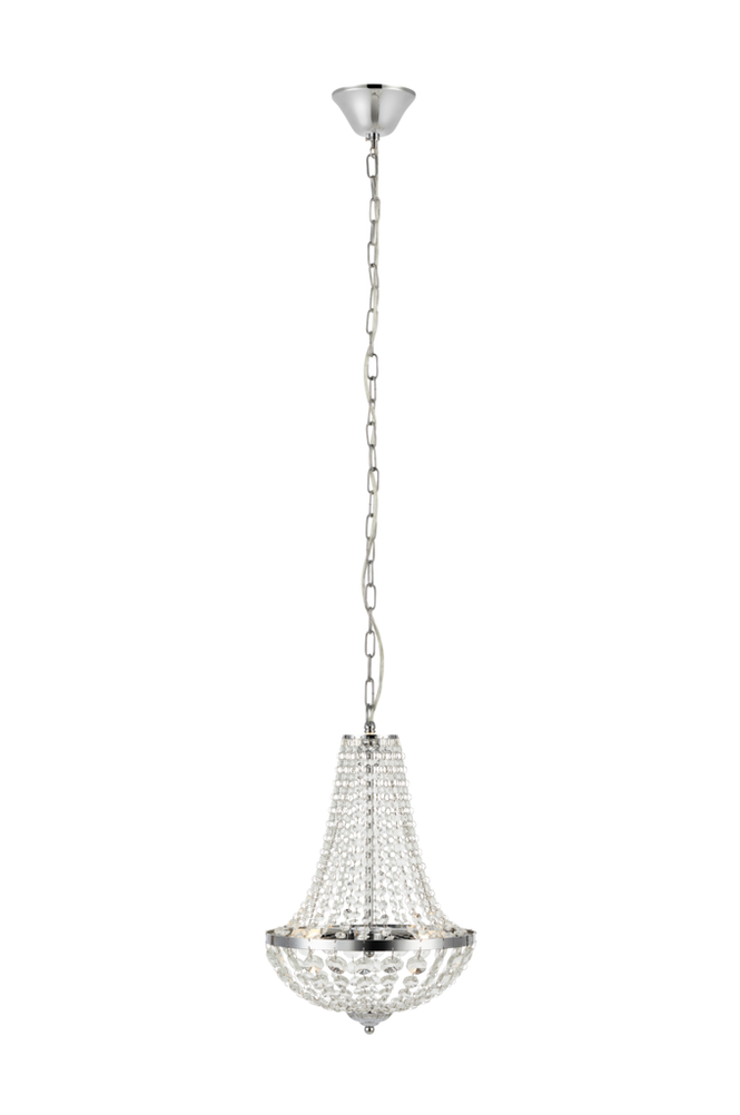 GRÄNSÖ kristallkrona Krom/transparent