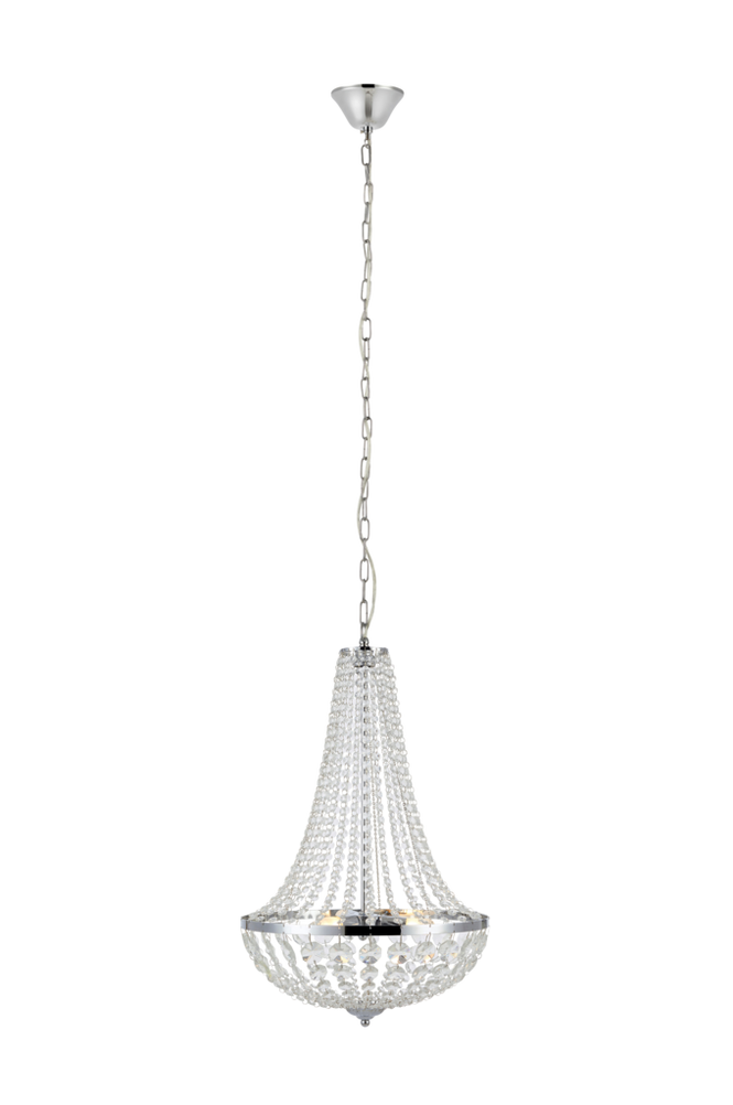 GRÄNSÖ kristallkrona Krom/transparent