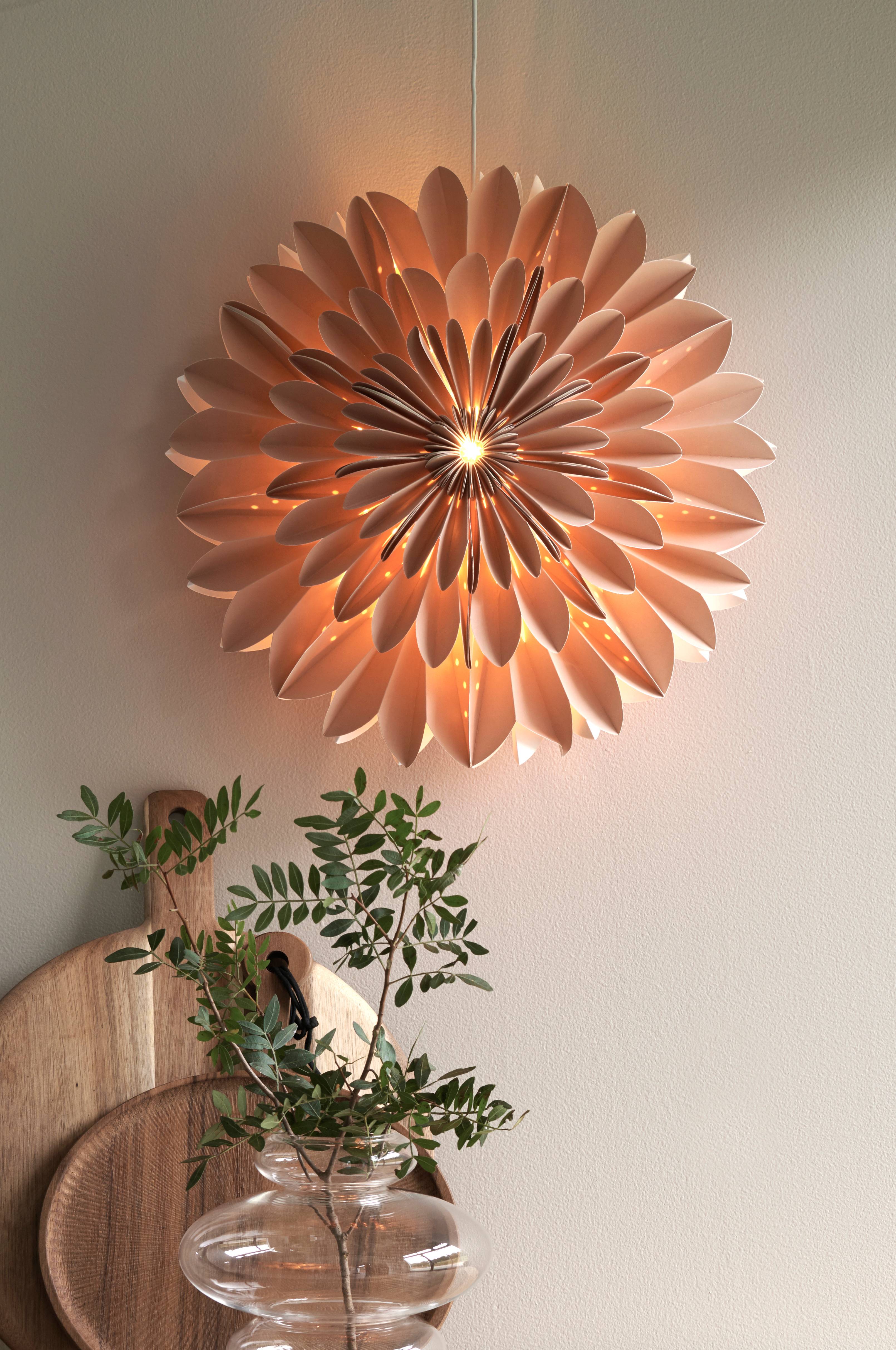 Ellos Julstjärna / pappersblomma Isabelle Ø 44 cm Rosa Julpynt