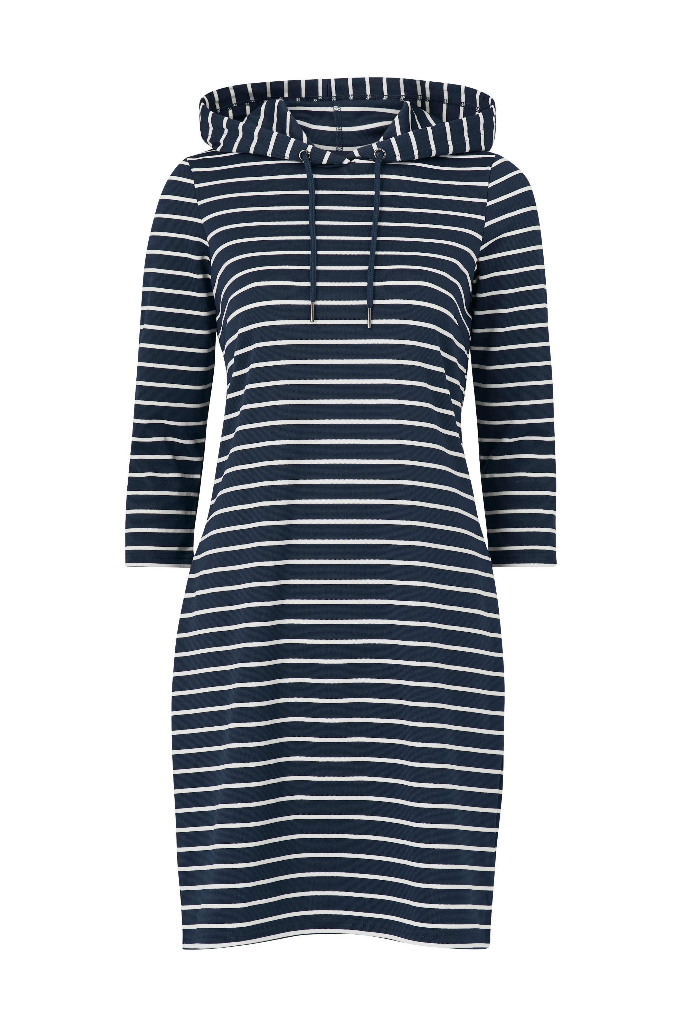 Vila Kjole 3/4 Sleeve Hoodie Dress - Blå - Jerseykjoler | Ellos.dk