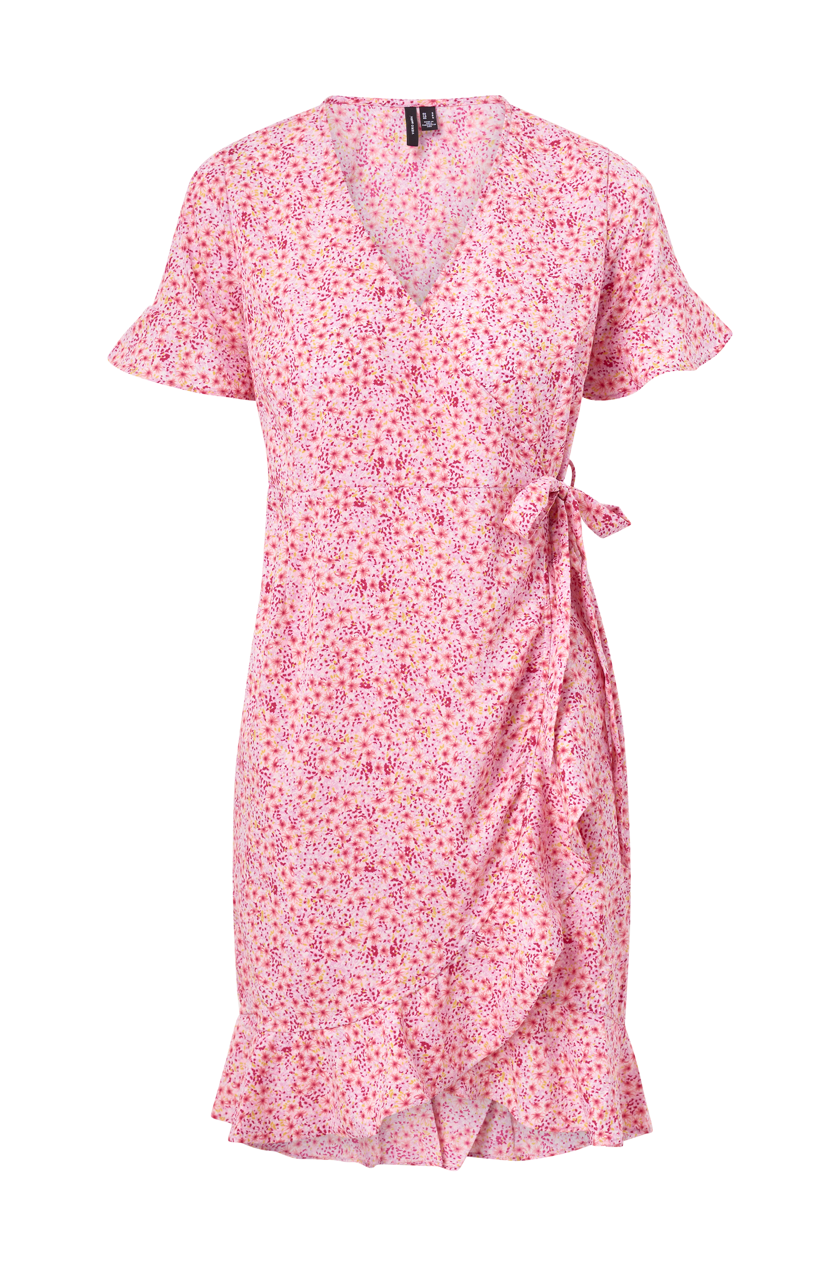 Vero Moda - Slå om-kjole vmHenna 2/4 Wrap Dress - Rosa - 34/36 - Kjoler - Tøj til kvinder (29135707)