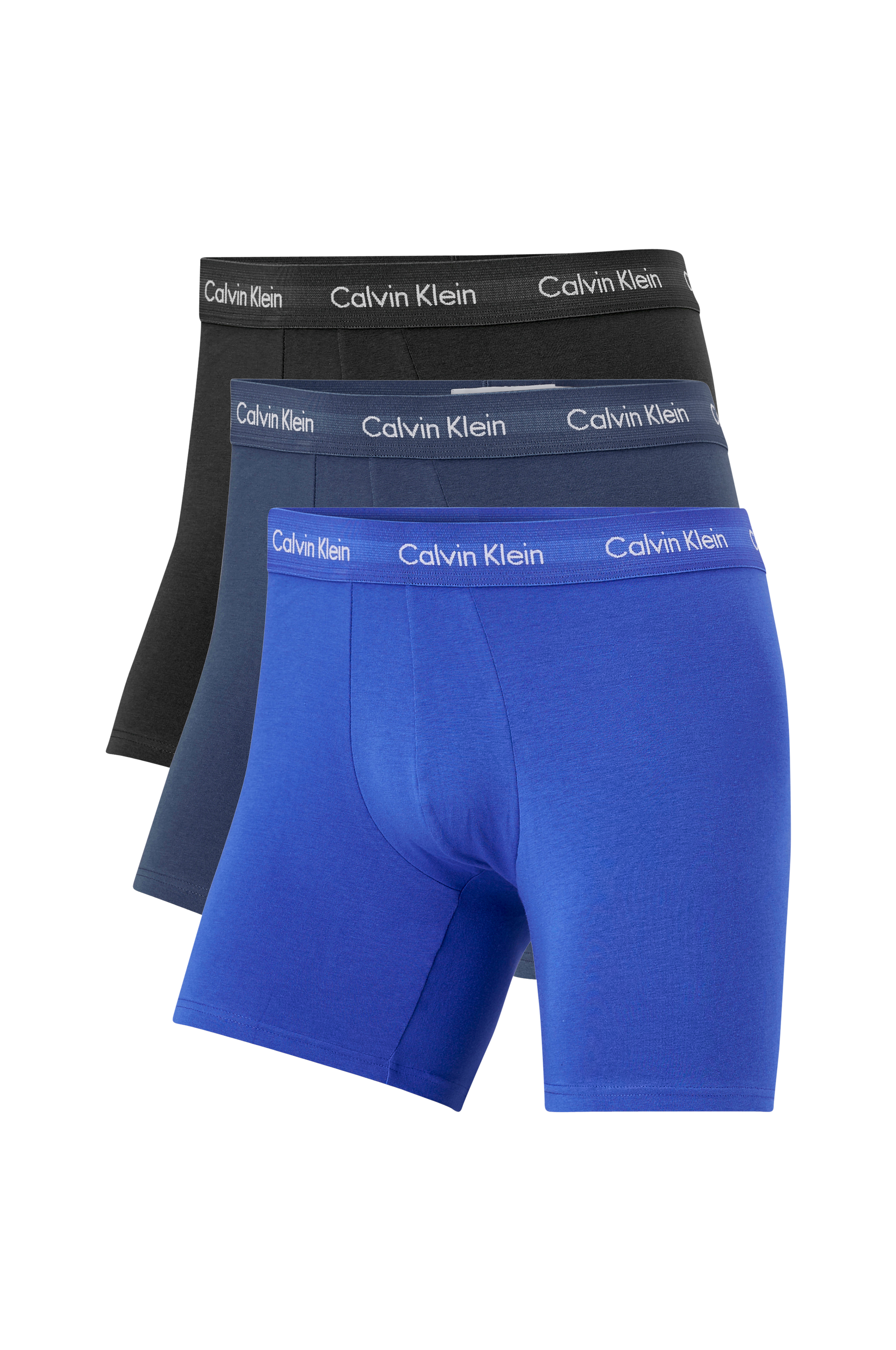Talje stamtavle Trække ud Calvin Klein - Underbukser Cotton Stretch Boxer Briefs 3-pak - Blå - XL -  Boxershorts - Tøj til mænd (31176446)