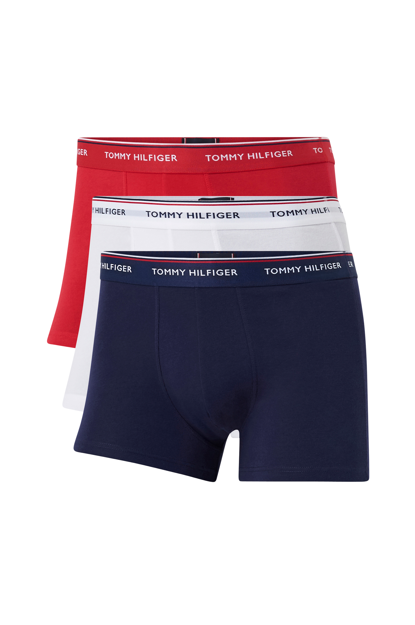 Tommy Hilfiger - Underbukser Premium Essentials Cotton Stretch Trunk 3-pak Hvid - M - Boxershorts - Tøj til (30951471)