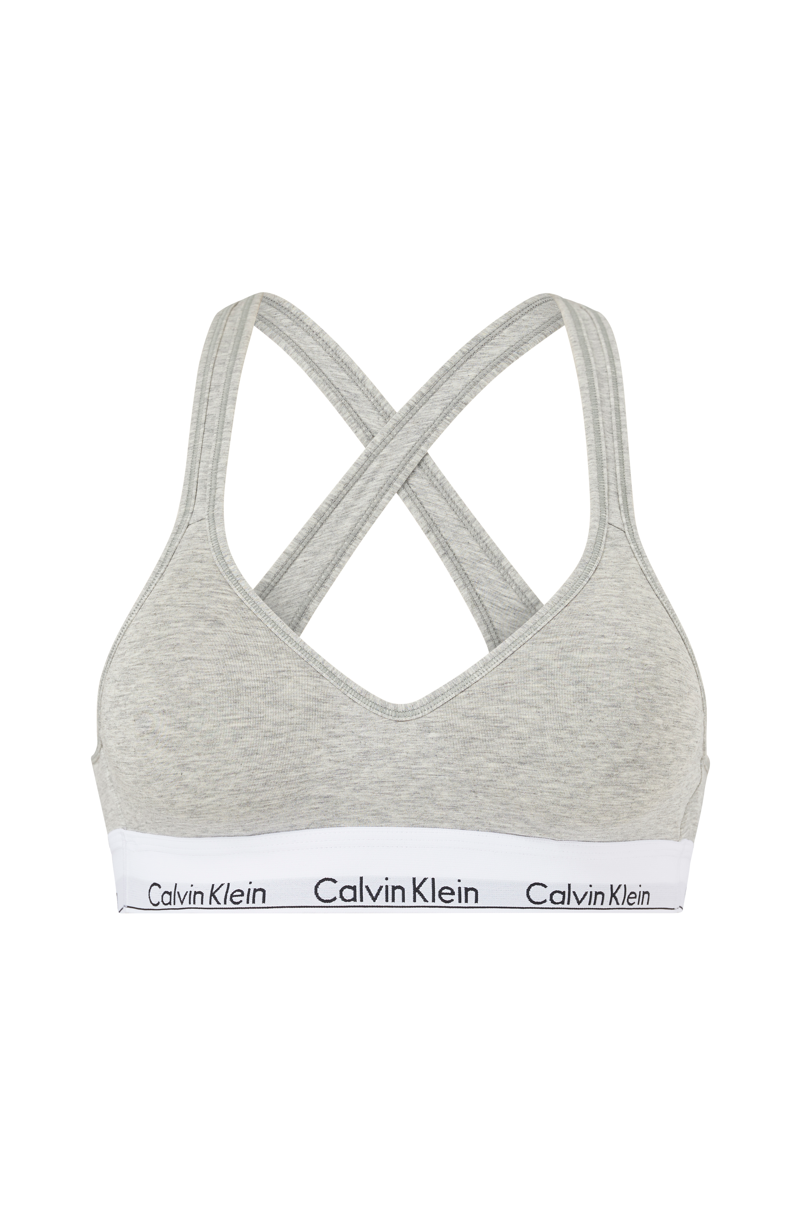 Calvin Klein Bh-top Bralette Modern Cotton Lift - Grå - Bøjleløs