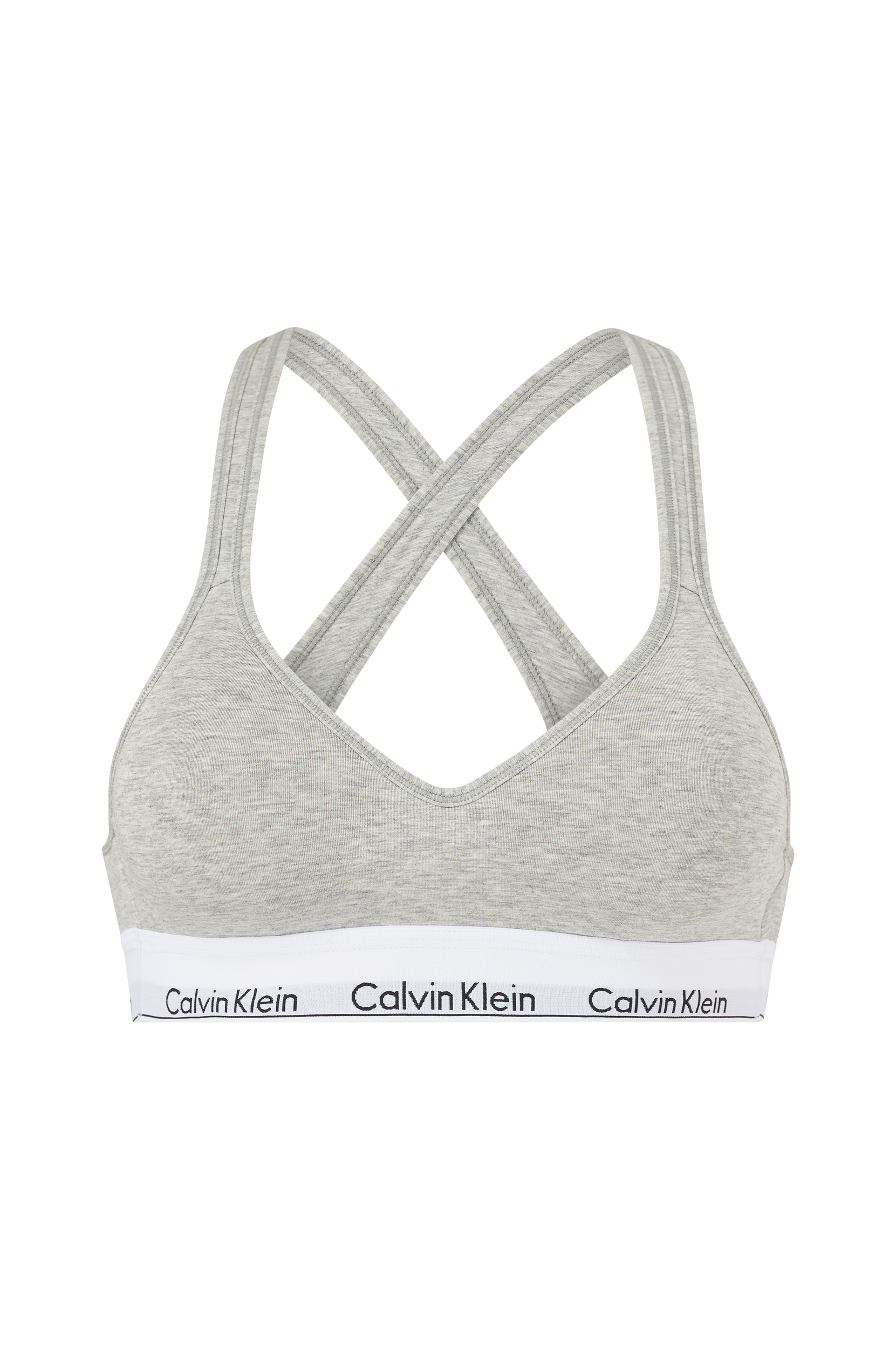 Calvin Klein Underwear - Bh-top Bralette Modern Cotton Lift - Grå - 34/36