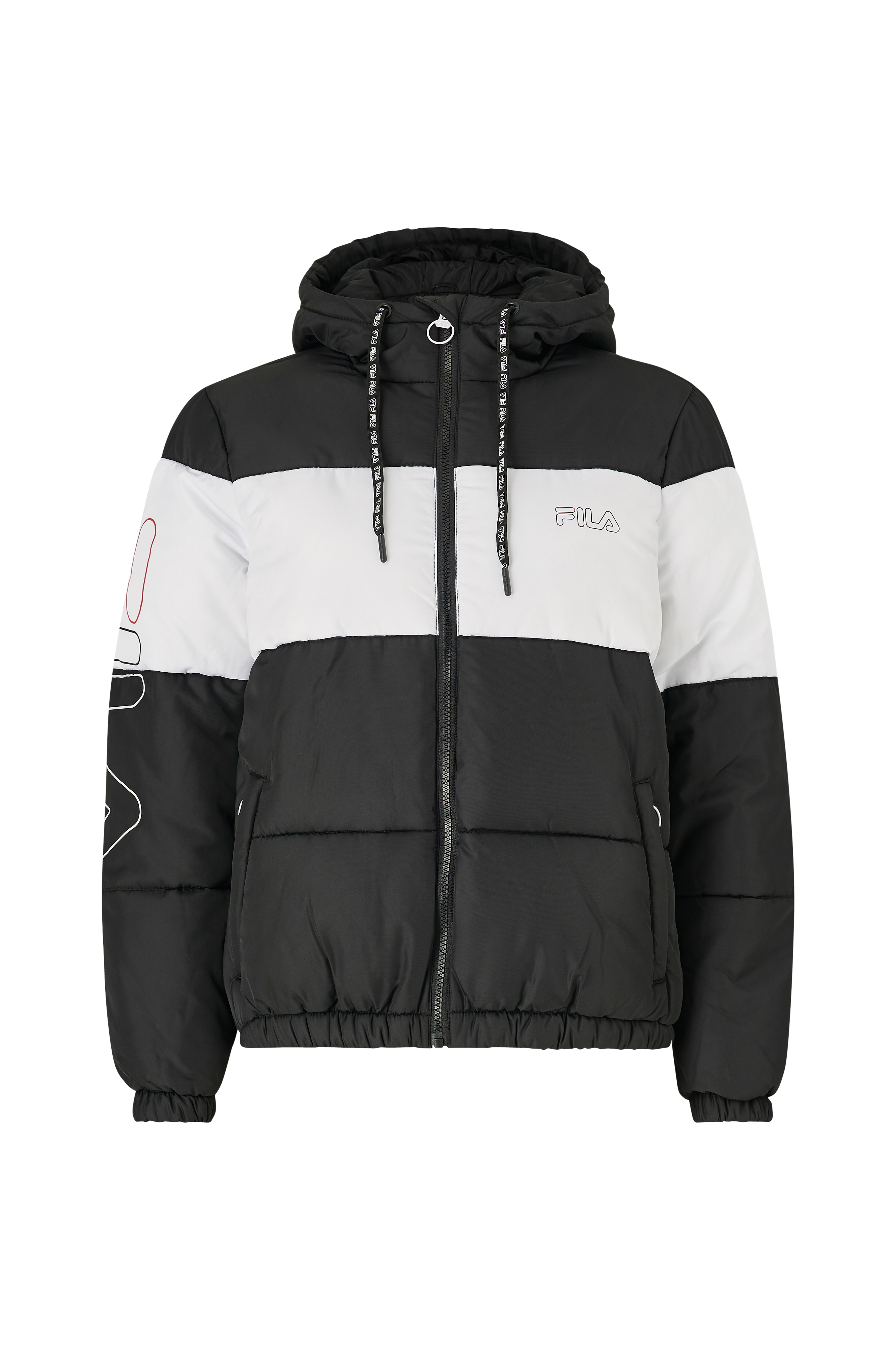 FILA Jakke Addy Oversized Padded Sort - Dun- | Ellos.dk