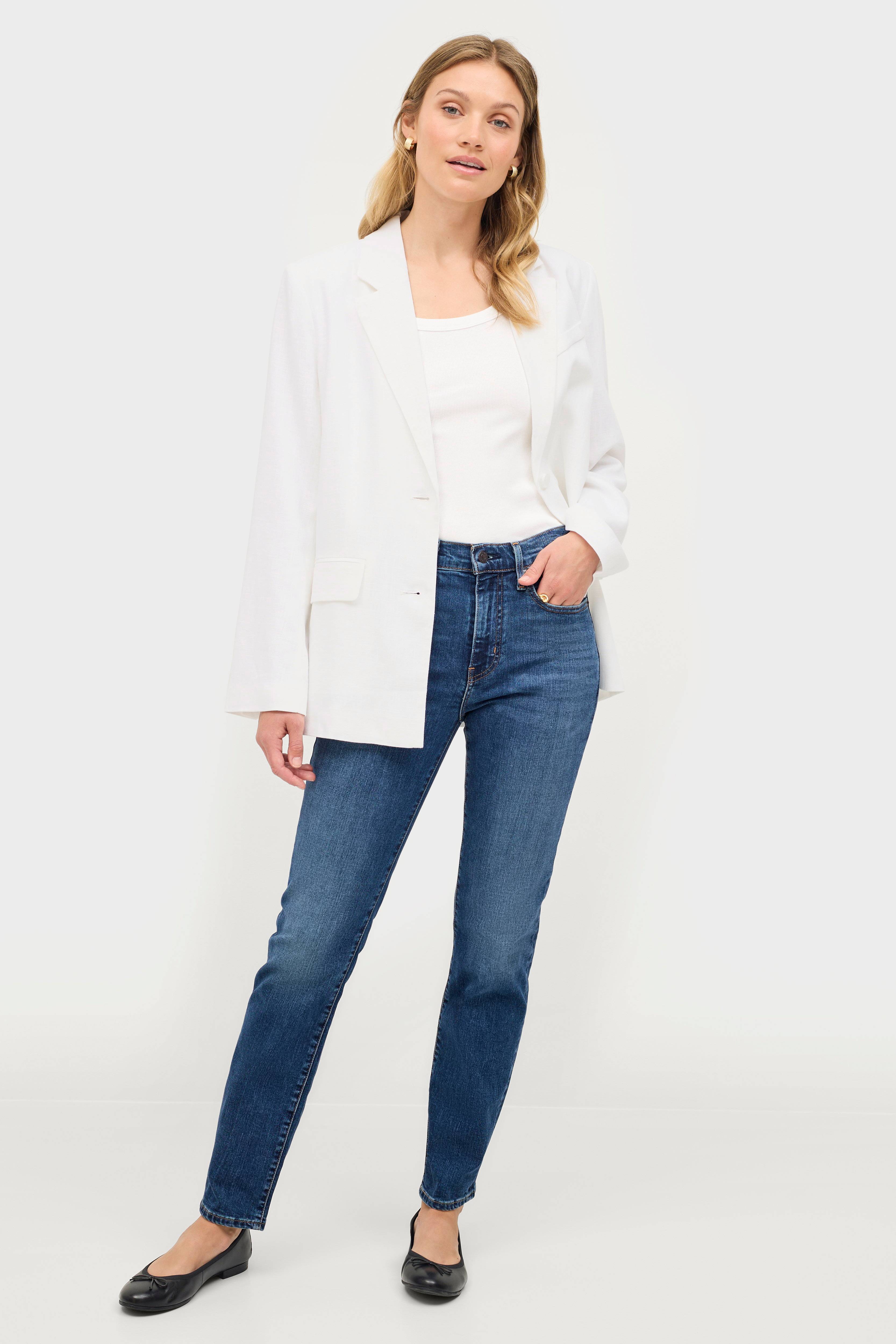 Levi's Jeans 724 High Rise Straight London - Blå - Straight | Ellos.se