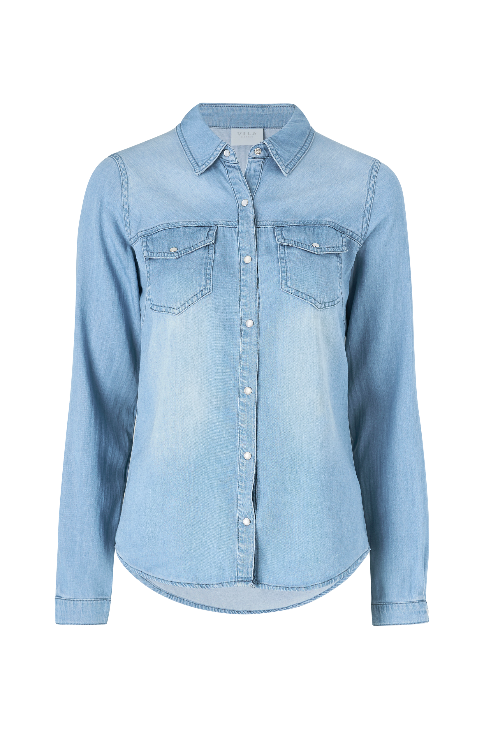Vila - Skjorte viBista Denim Shirt - Blå - 36