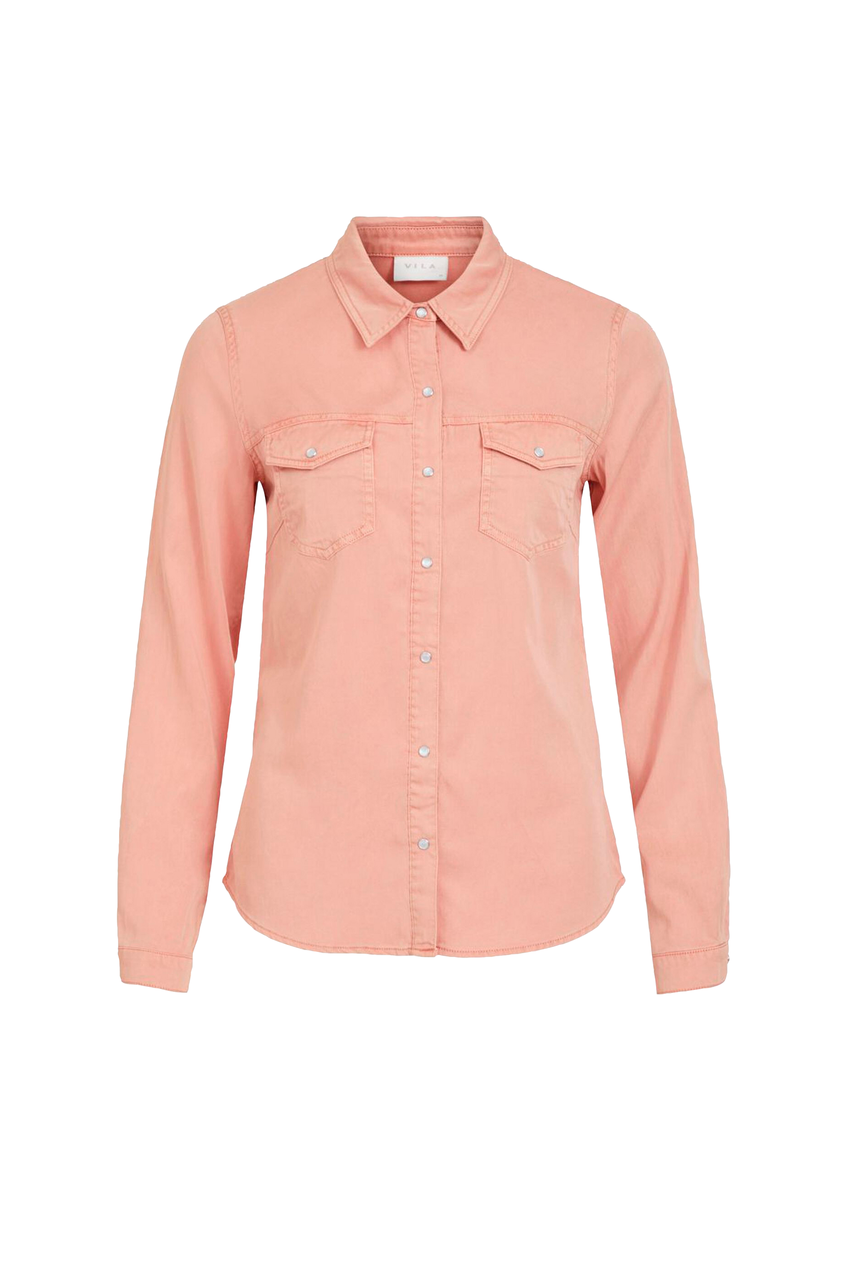 Vila - Skjorte viBista Denim Shirt - Rosa - 34