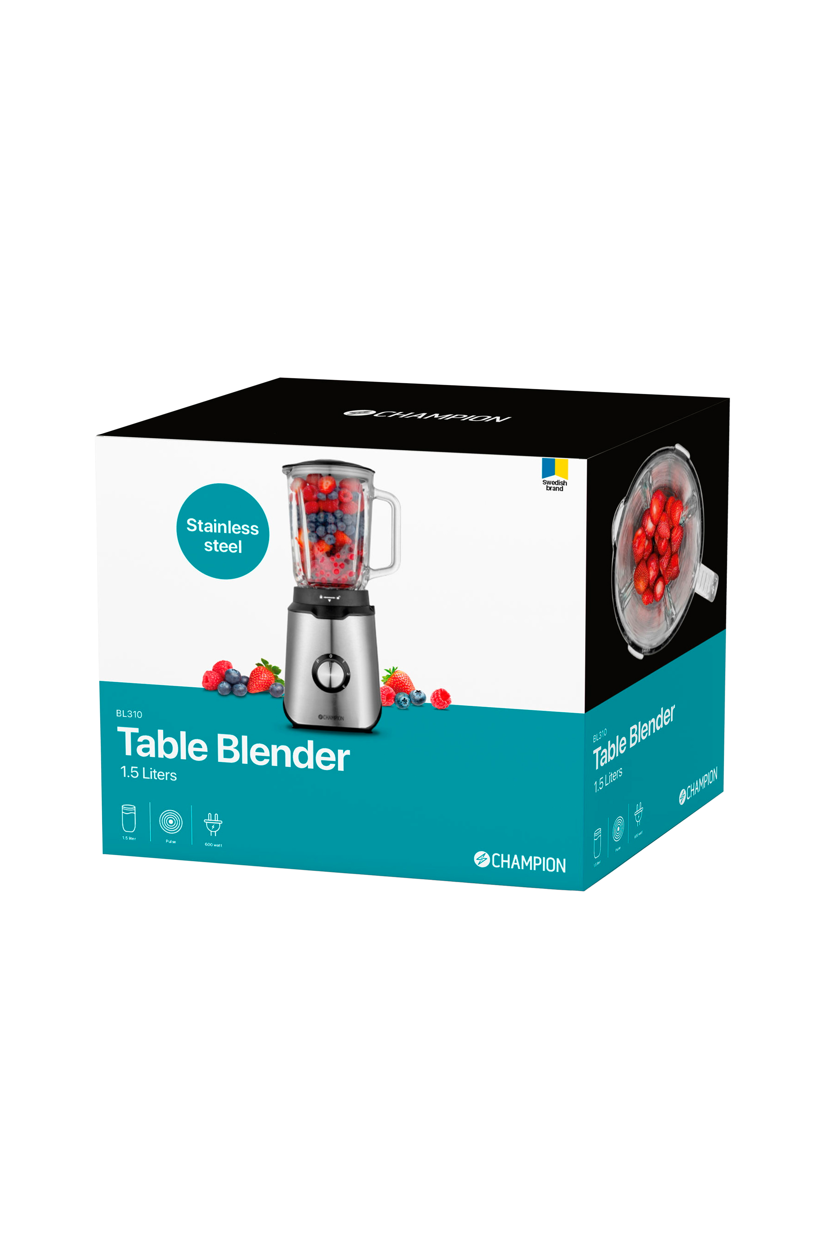 spænding Cirkel Sammenhængende Champion Blender 600W 1,5L Rustfri - Blendere - Ellos.dk