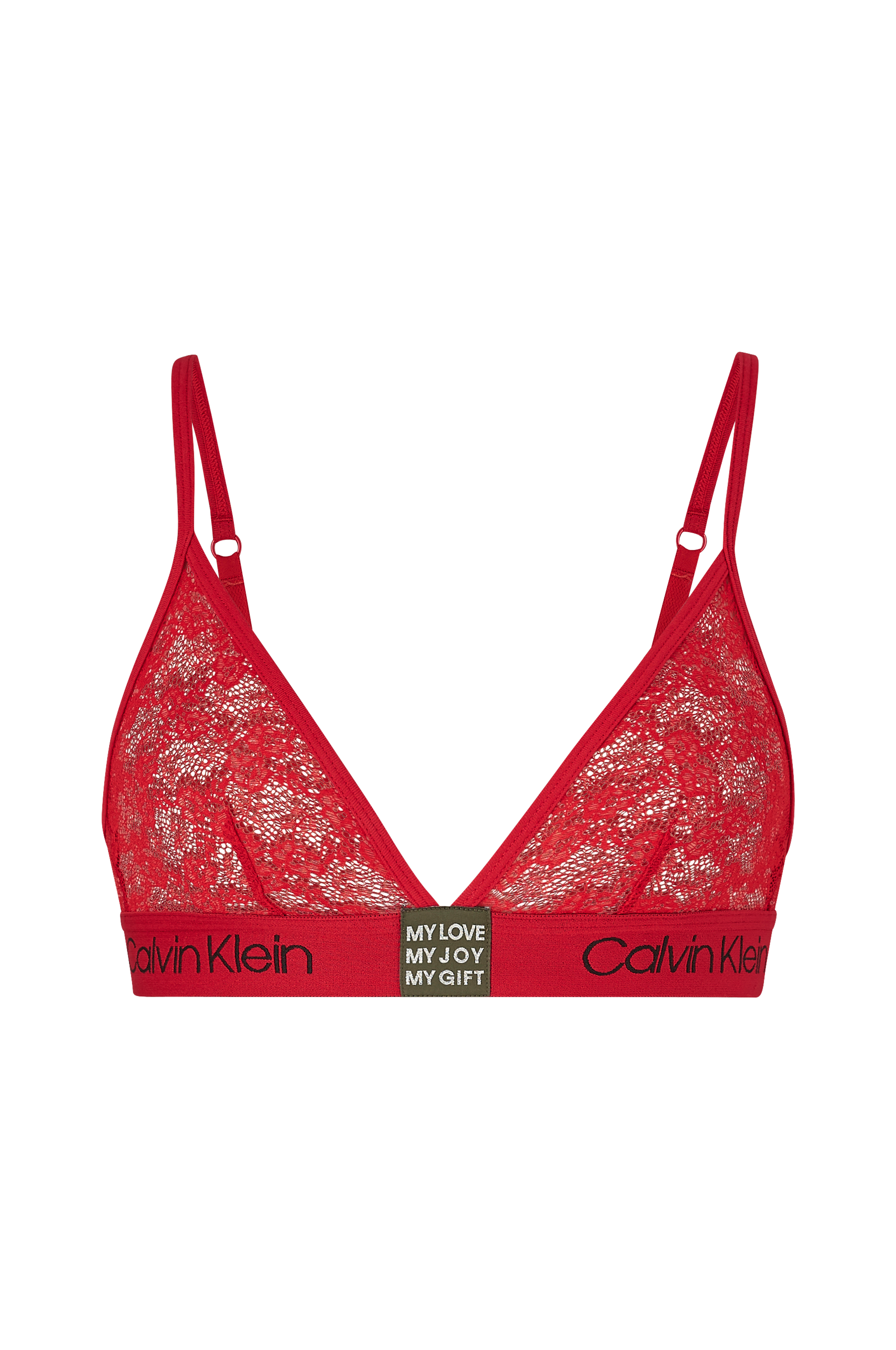 Sygdom Diktere fløjte Calvin Klein Underwear Blød bh Unlined Triangle Roses Are Red - Rød -  Bøjleløs bh | Ellos.dk