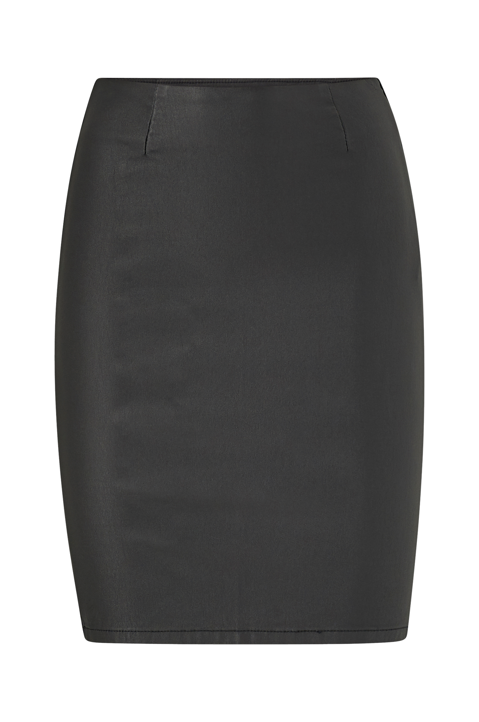 pieces - Nederdel pcParo HW Coated Skirt - Sort - 34