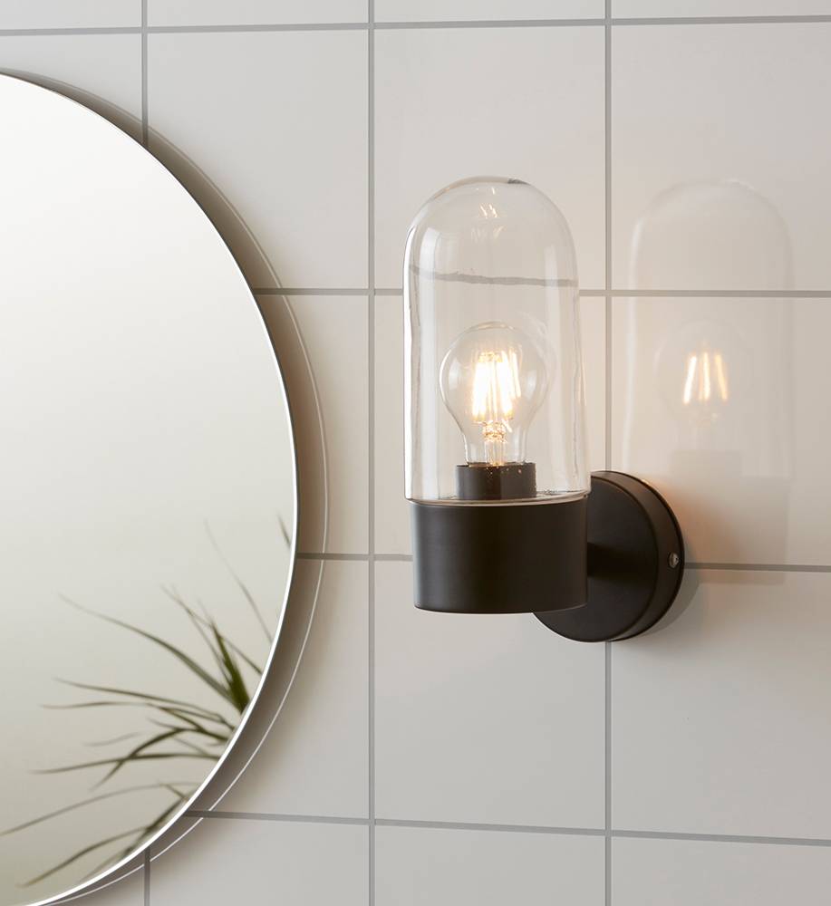 Markslöjd Vägglampa ZEN, svart metall, transparent från Markslöjd, bild 2