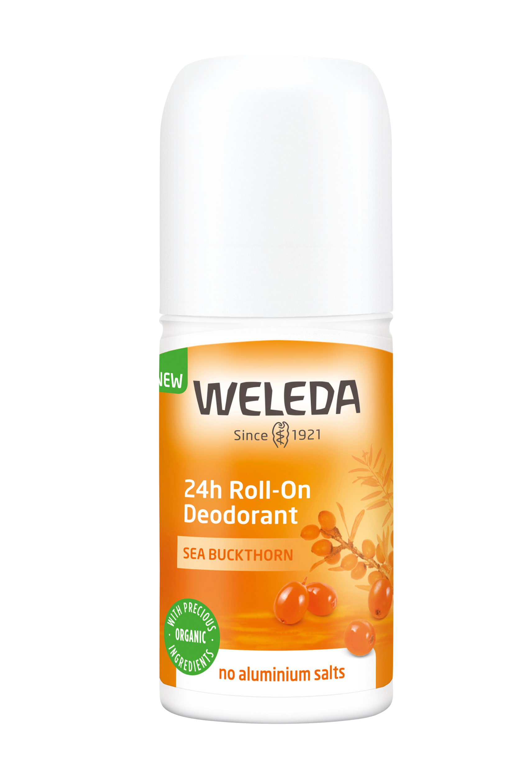 Sea Buckthorn 24h Roll-On Deodorant, Weleda