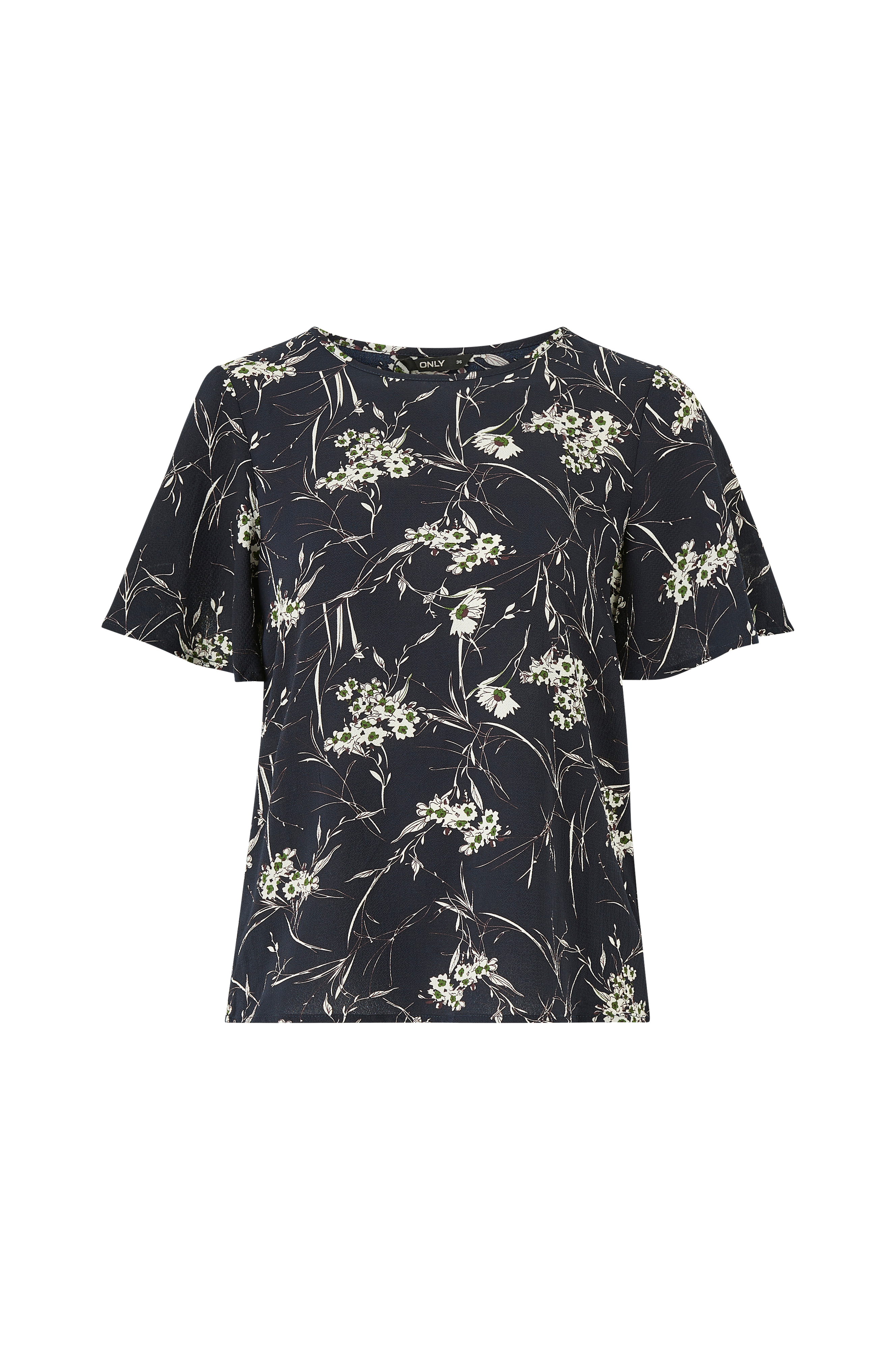 S/S onlNova Svart Only - Aop Top New - Bluse Lux Bluser