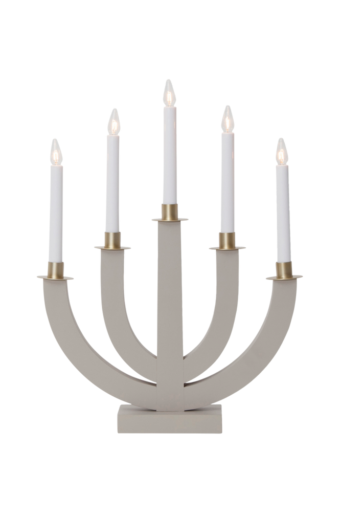 Ljusstake Eli Beige