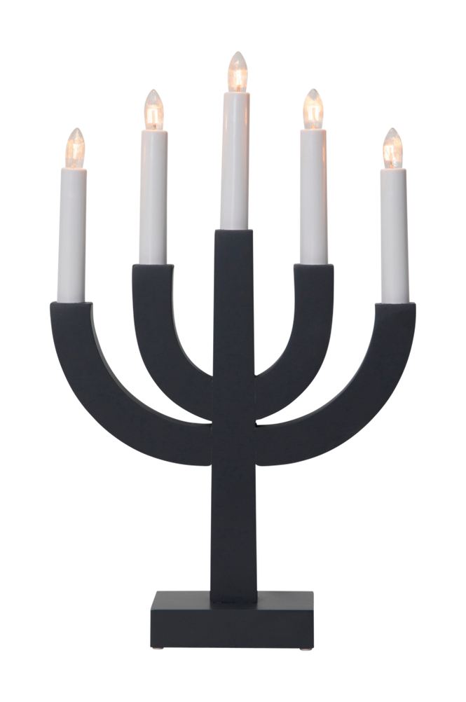 Ljusstake Selma Mörkgrå