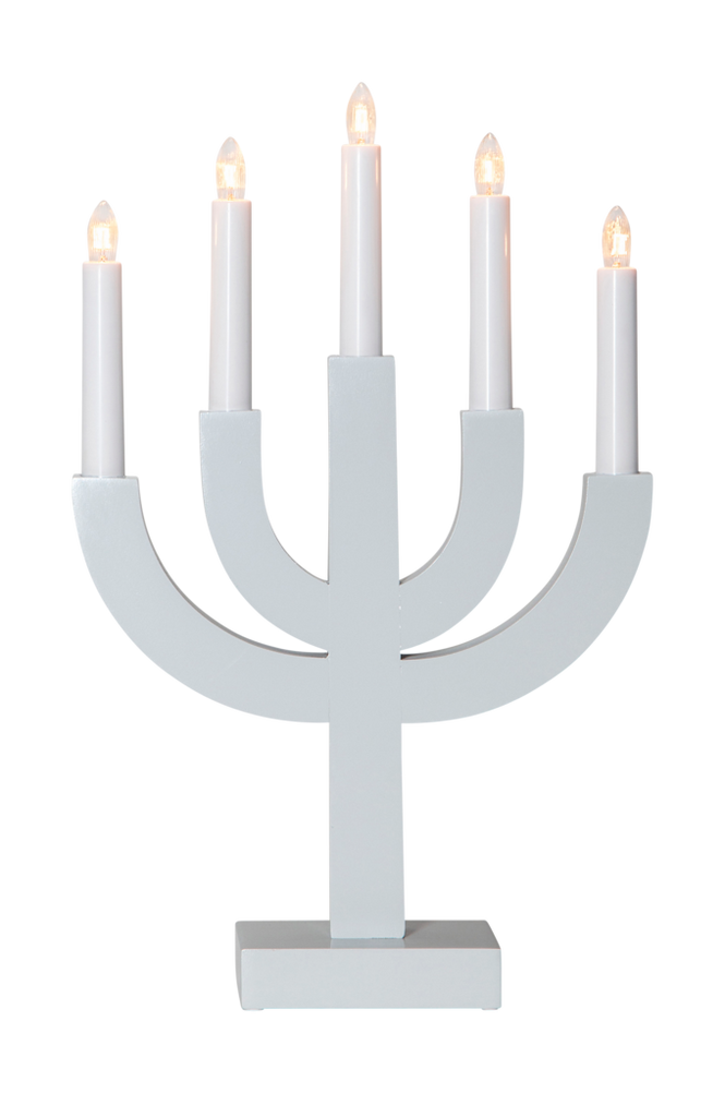 Ljusstake Selma Ljusgrå