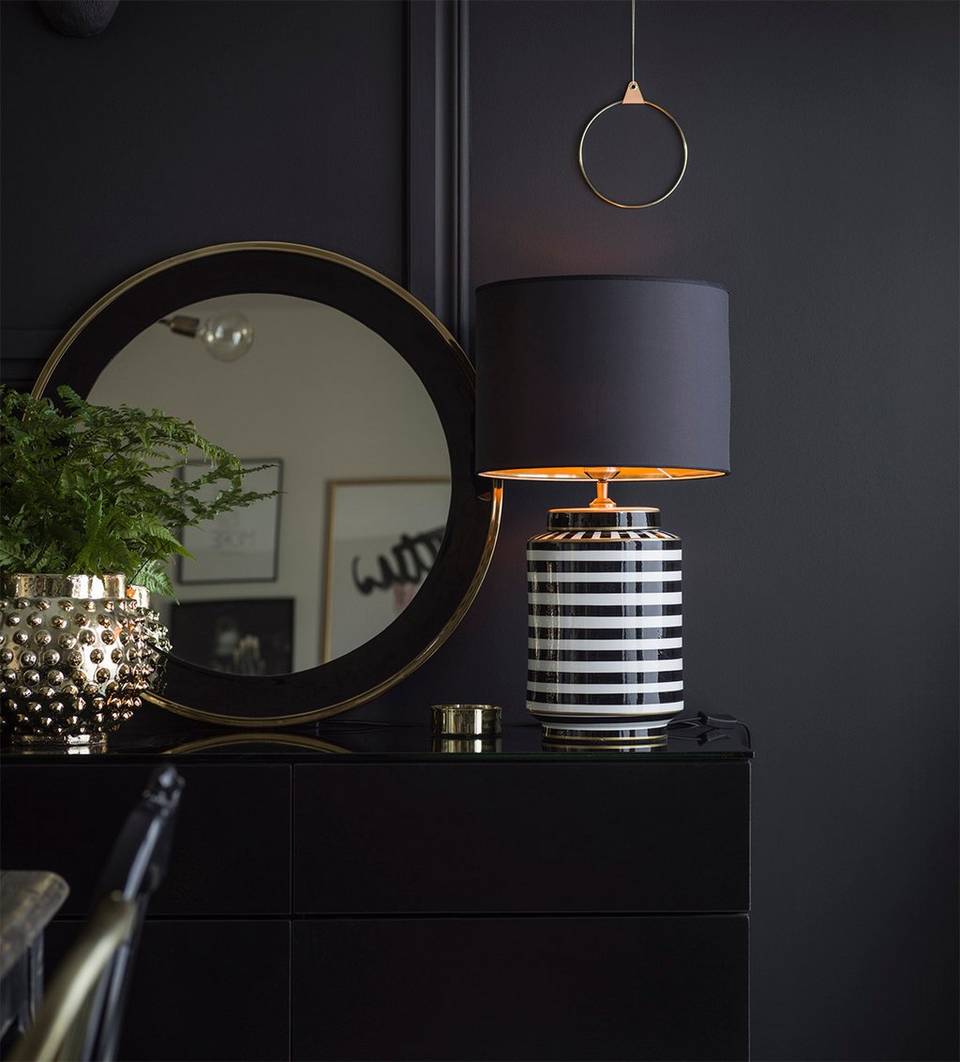 PR Home Lampskärm Sara Metallinsida 35 cm, svart från PR Home, bild 2