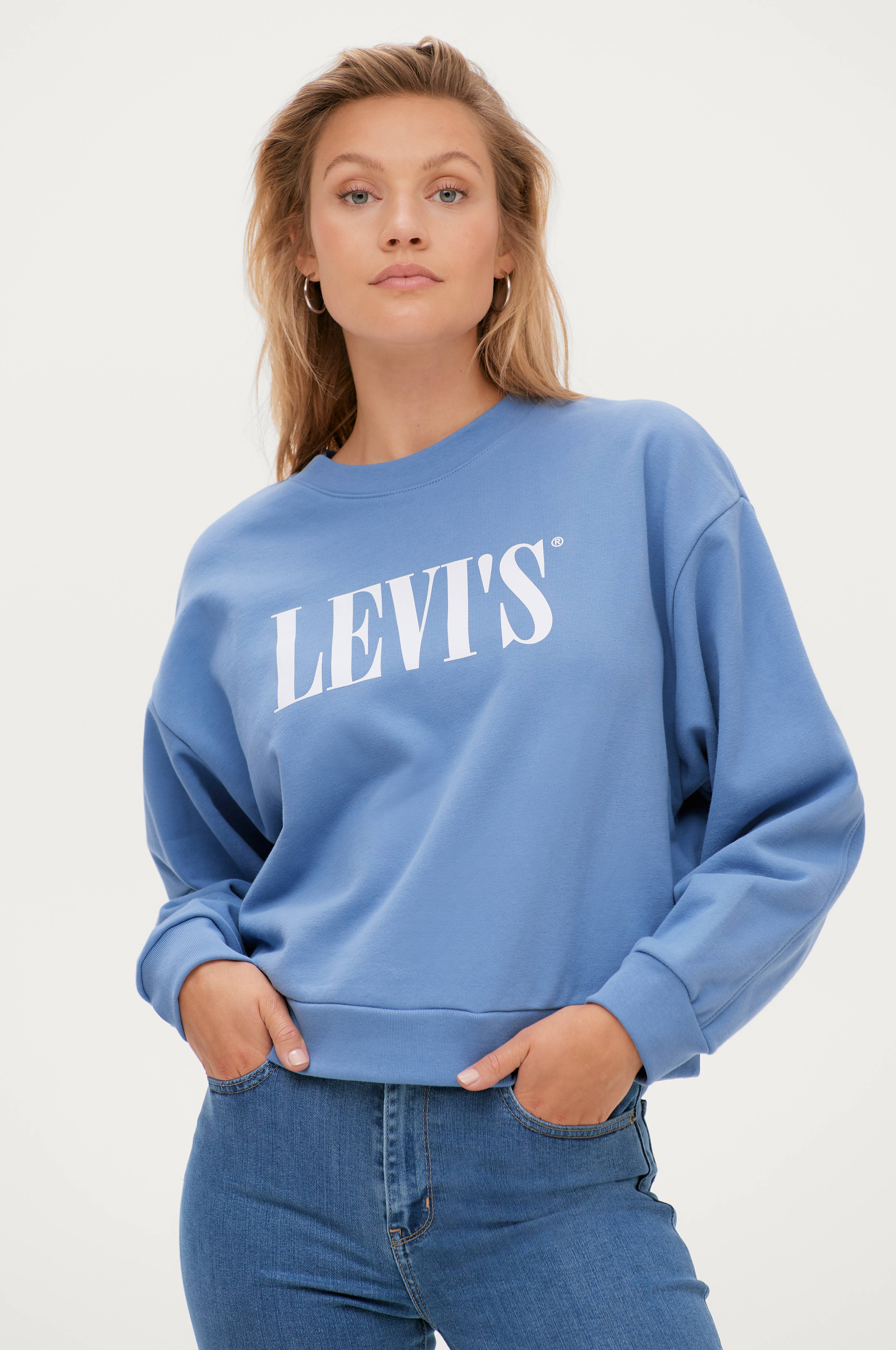 Trænge ind Maiden værtinde Levi's Sweatshirt Graphic Diana Crew Crew T2 90S - Blå - Sweatshirts |  Ellos.dk