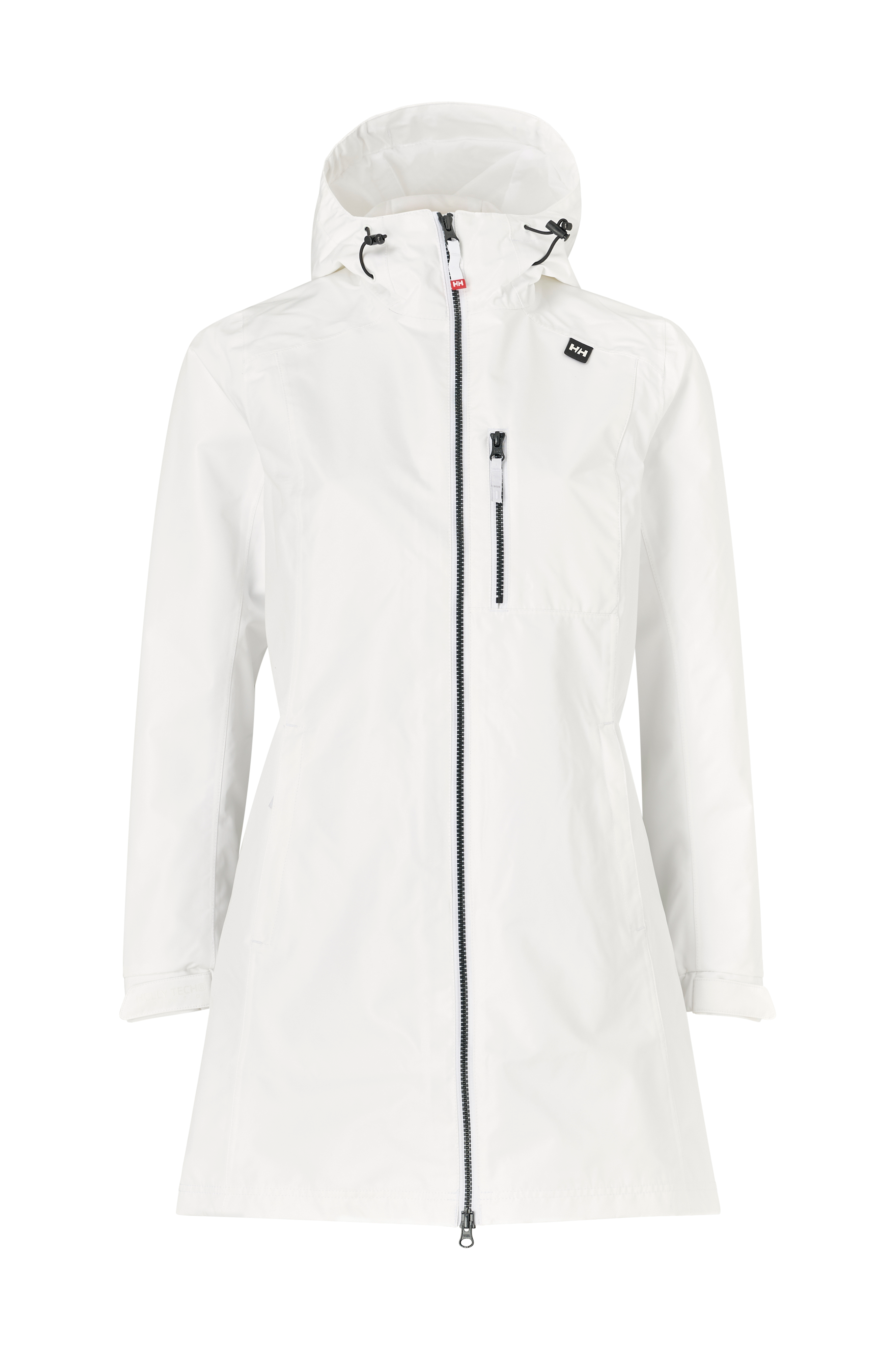 Regnjakke W Long Belfast Jacket - Hvid - Regnjakker regnfrakker | Ellos.dk