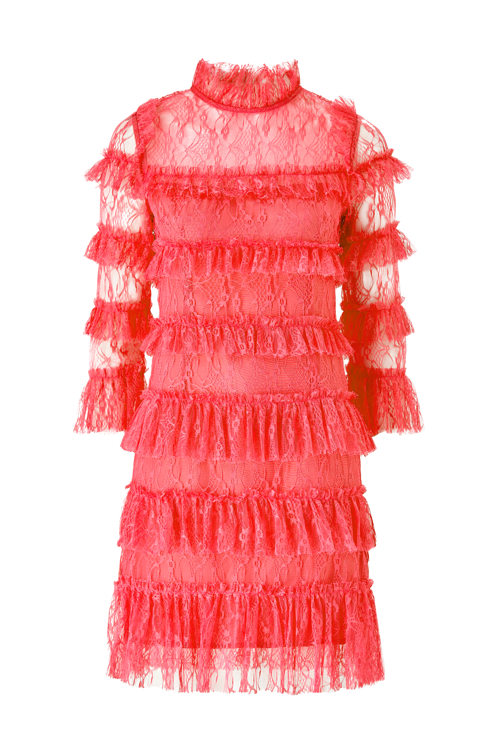 Vittig krigerisk Labe By Malina - Blondekjole Carmine Mini Dress - Orange - 36 - Kjoler - Tøj til  kvinder (30632102)