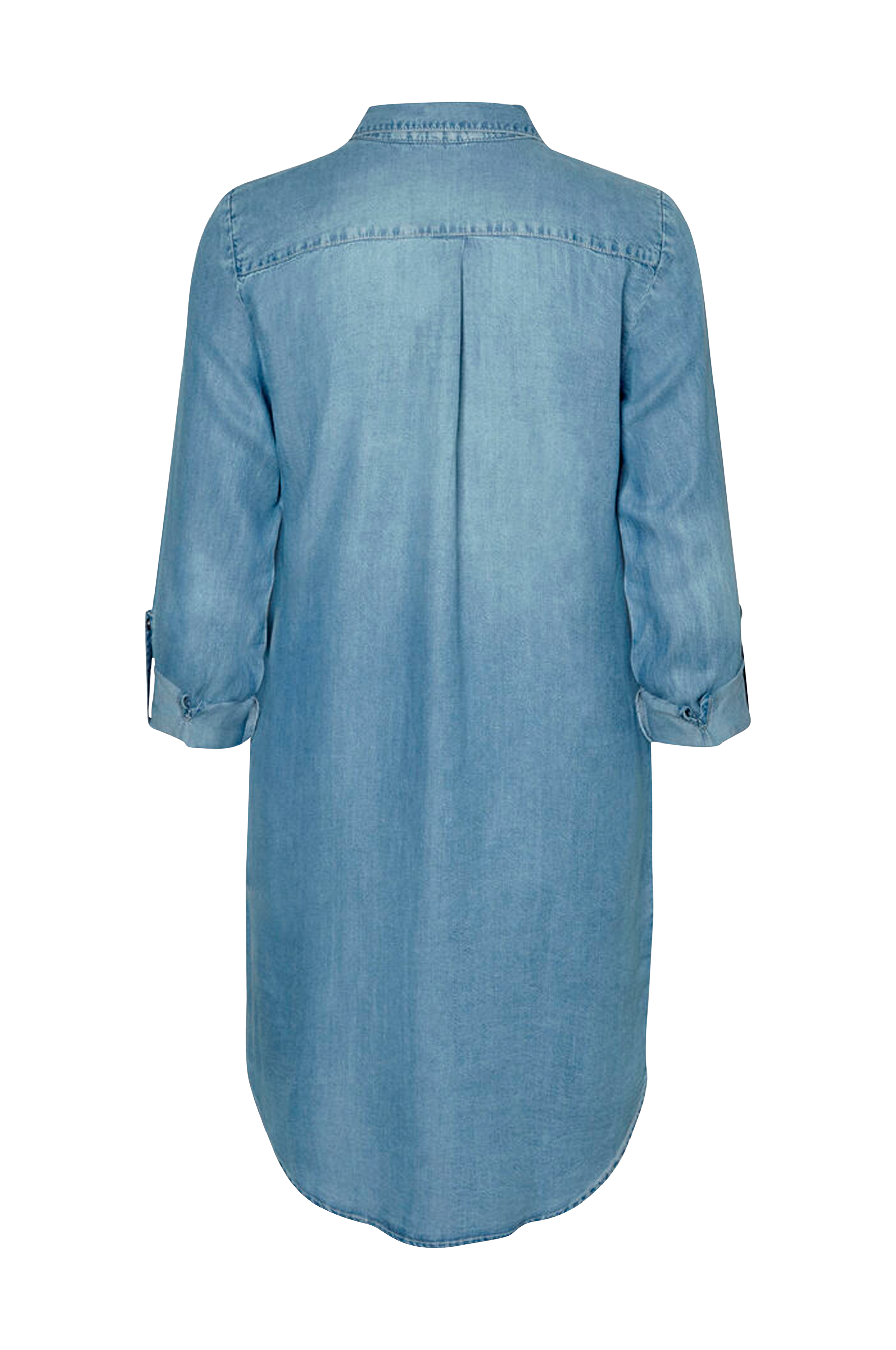 VERO MODA VMSILLA LS SHORT DRESS LT BL GA NOOS Dames Jurk Maat M