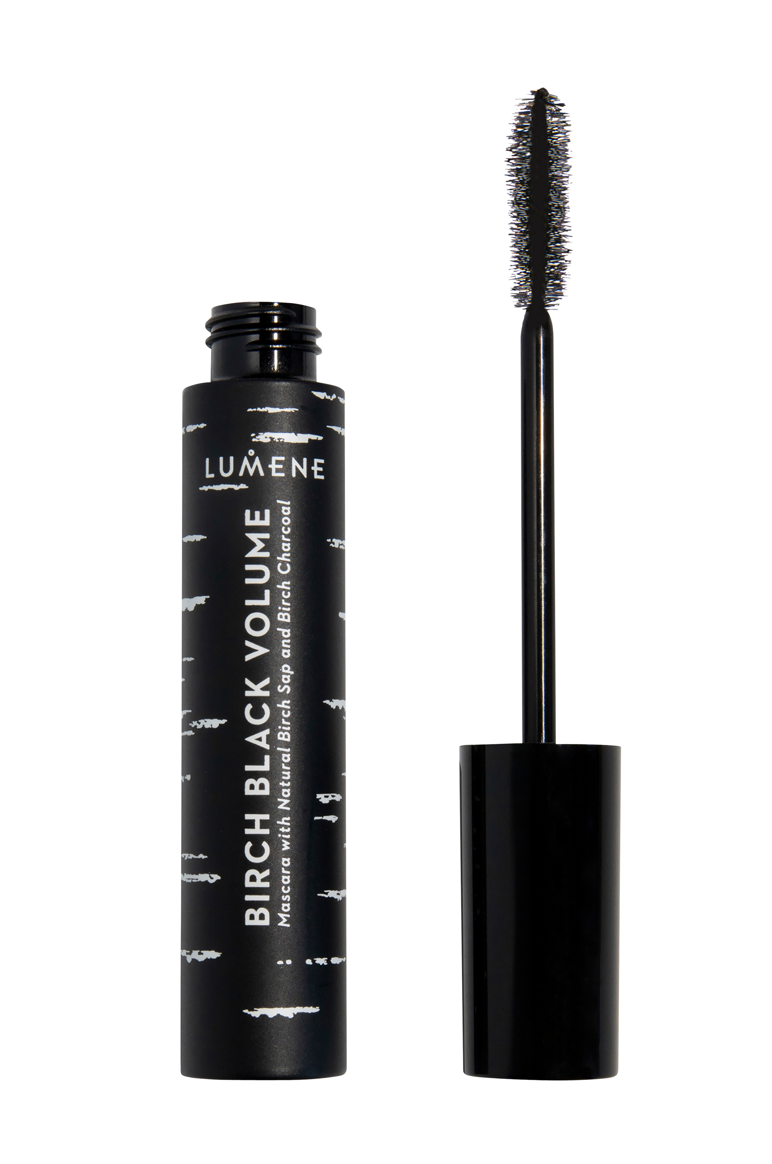 Черный объем. Тушь Lumene Birch Black. Lumene Birch Black Volume Mascara. Тушь люмене Essential Volume. Lumene тушь для ресниц Nordic Noir Birch Black.