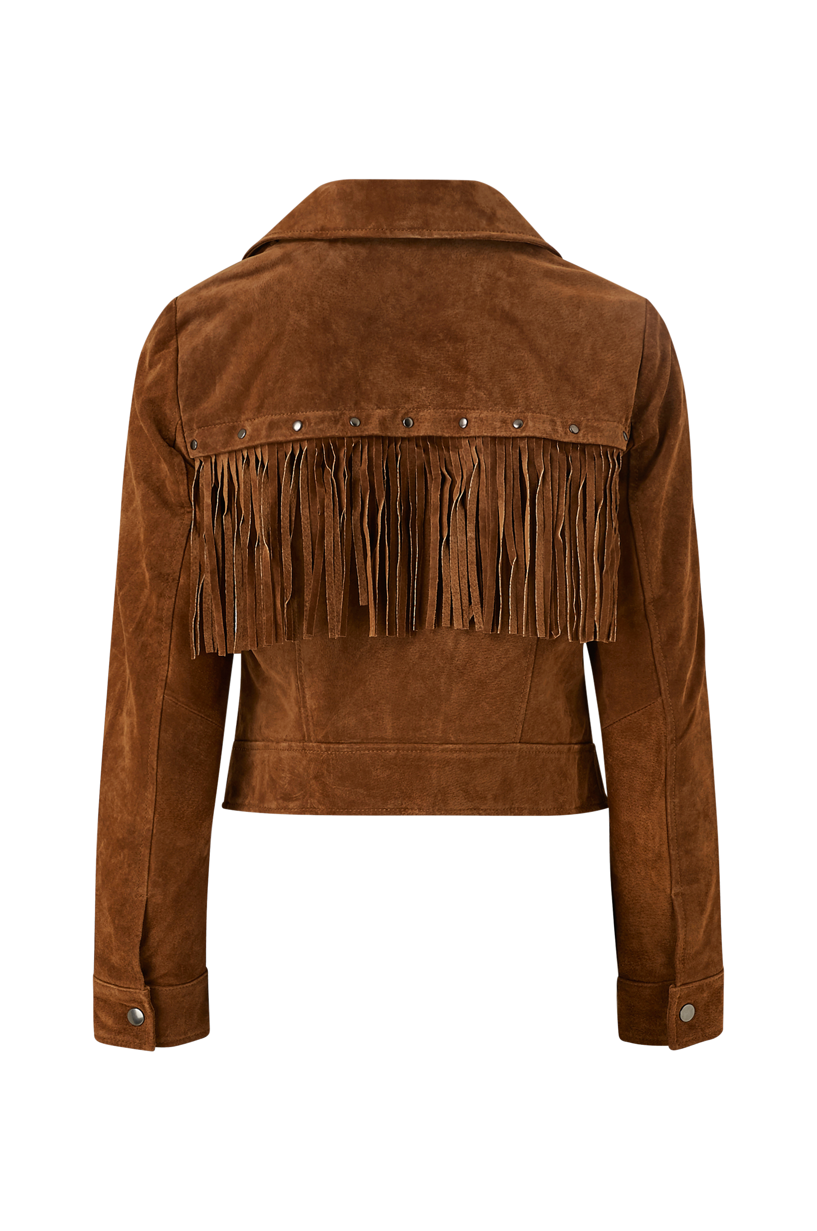Vila Mokkatakki Visusa Suede Jacket - Ruskea - Lyhyet Takit | Ellos