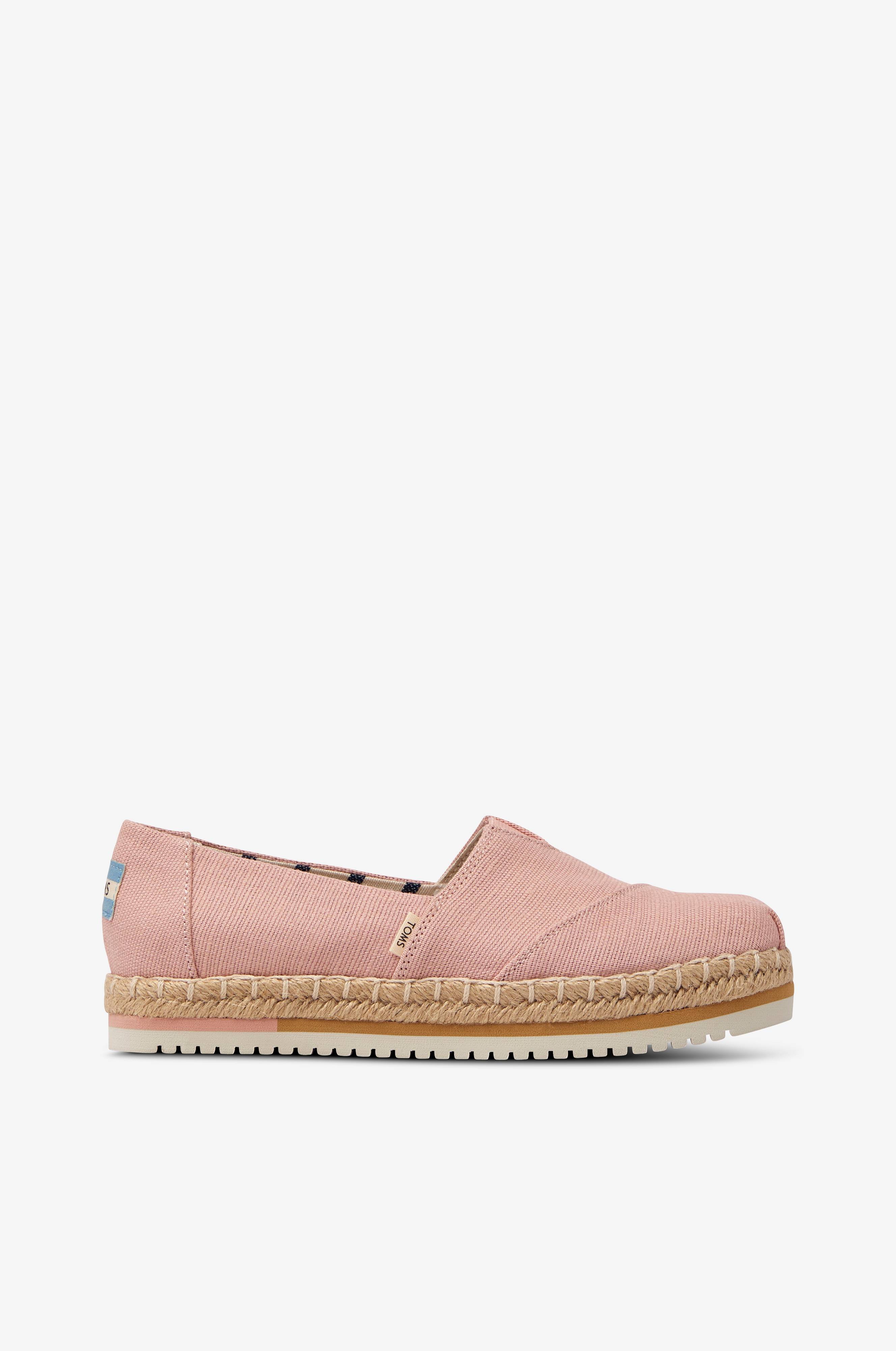 Toms Platform Alpargata Rosa Espadriller Ellos.dk