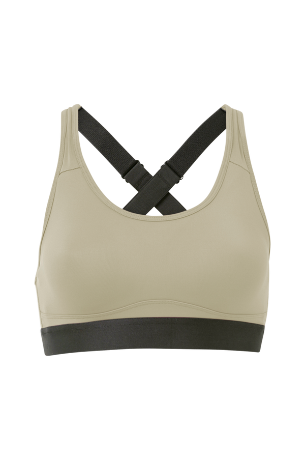 Stay in place - Sports-bh Padded Crossback Bra - Grøn - 34
