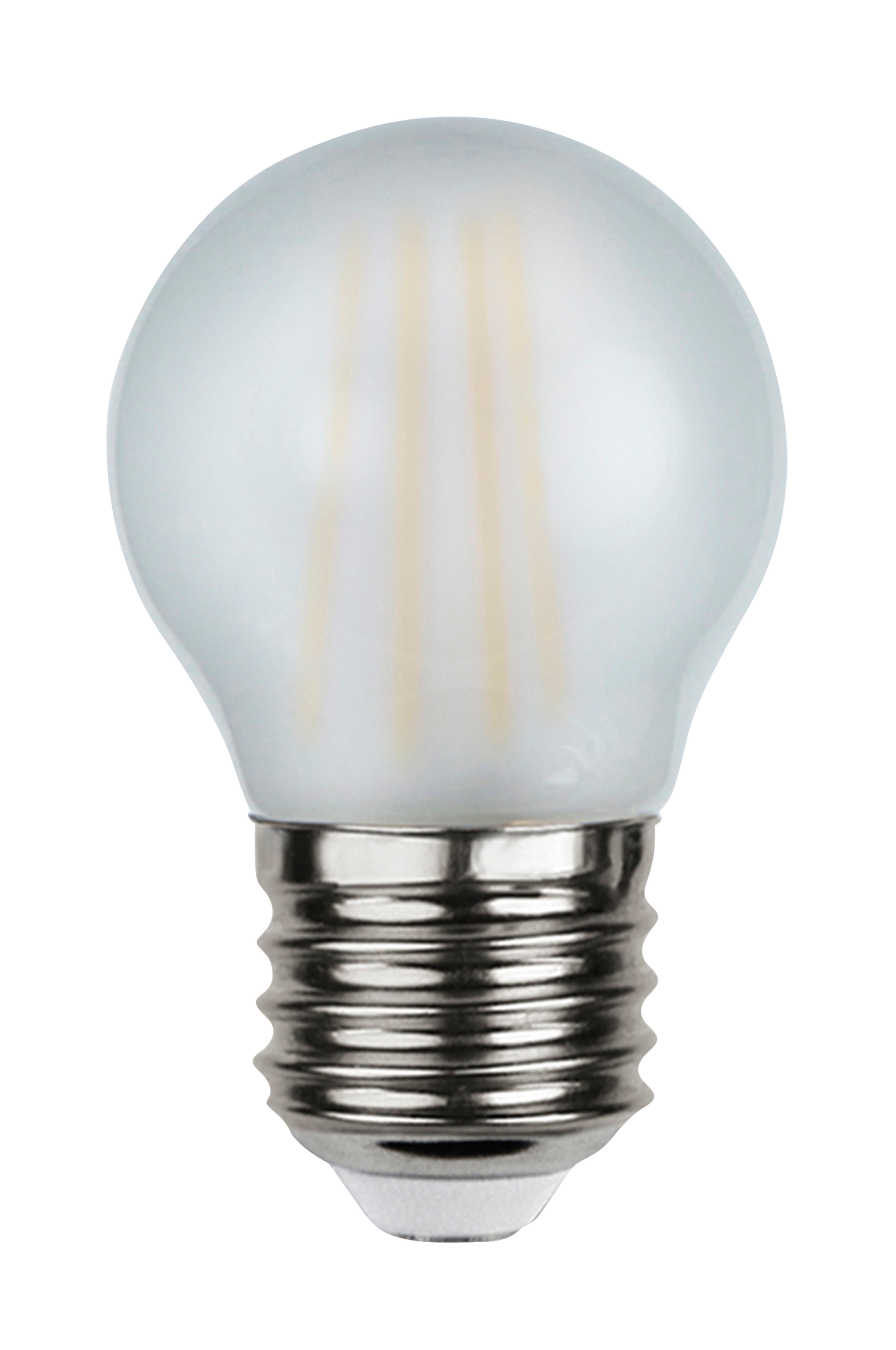 Valonlähde E27 LED, Filament huurrelasi 4 W, Globen lighting