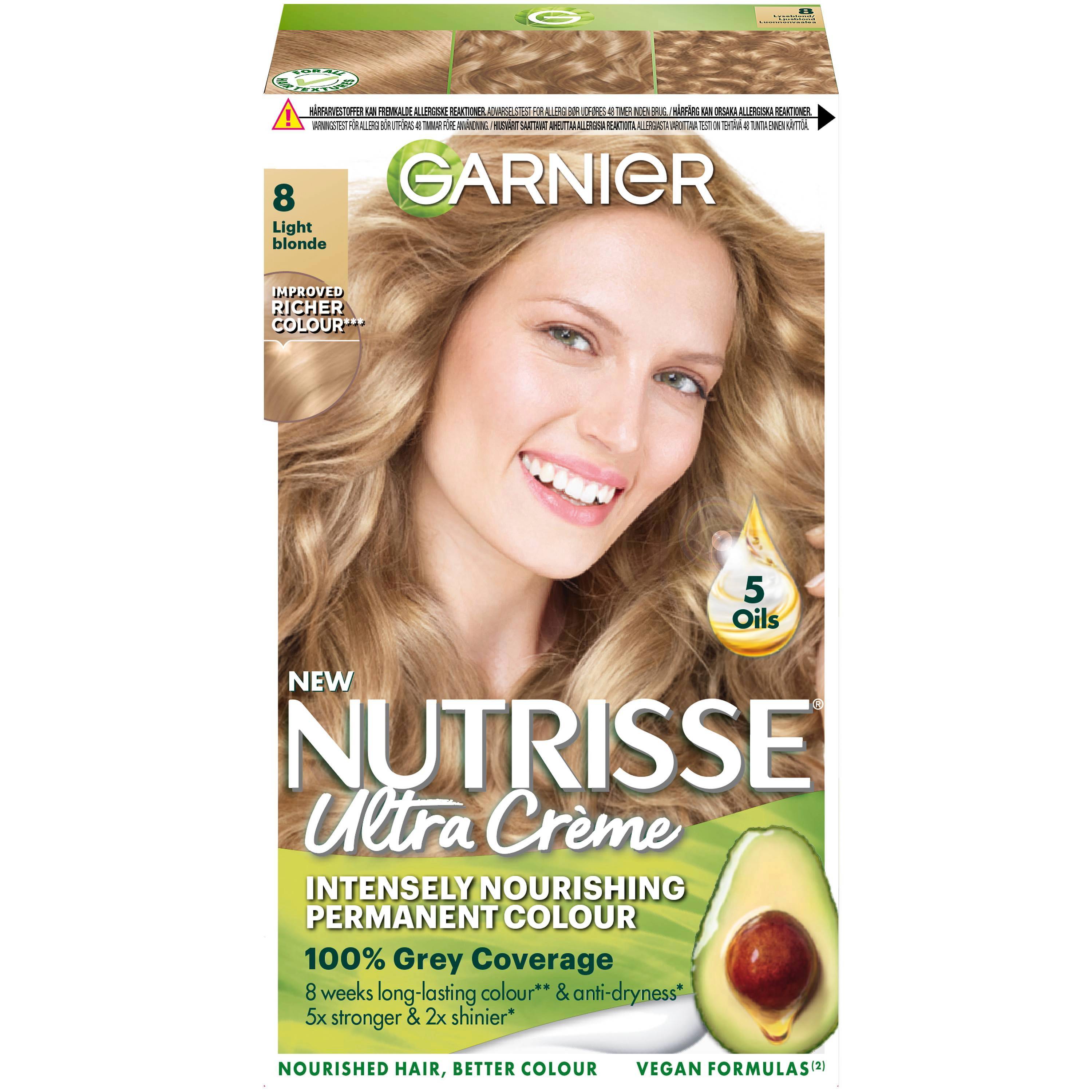 Garnier Hårfarve Nutrisse Medium Blonde Brun Hårfarve Ellos.dk