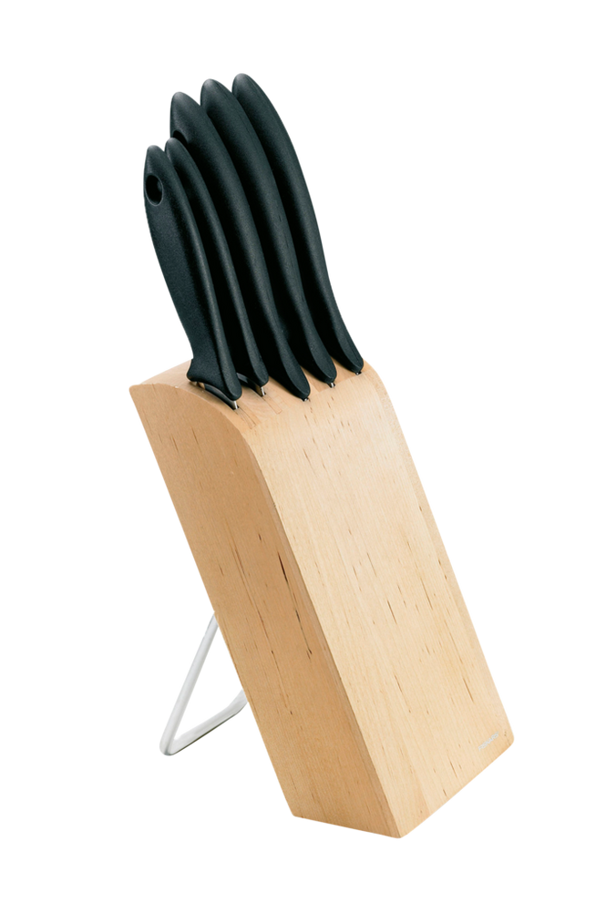 Knivblock med 5 knivar Essential