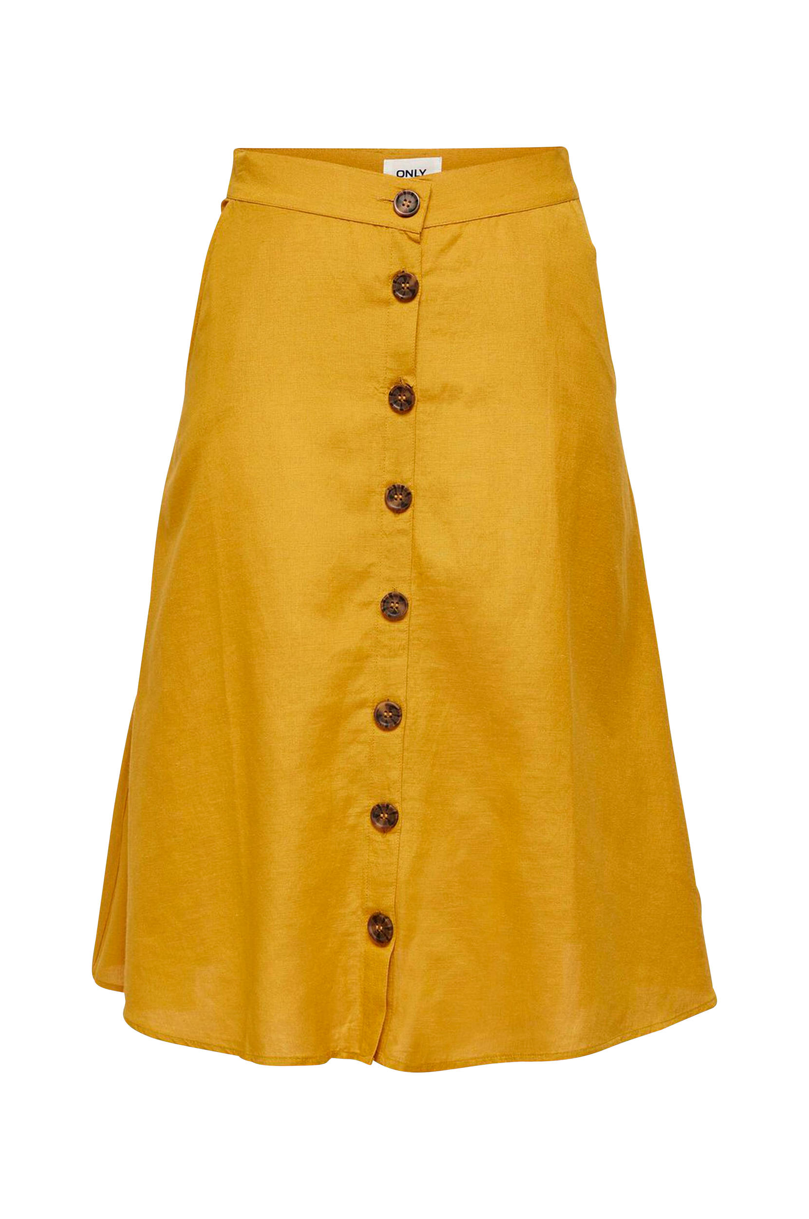 Only - Nederdel onlViva Life HW Button Skirt - Gul - 34