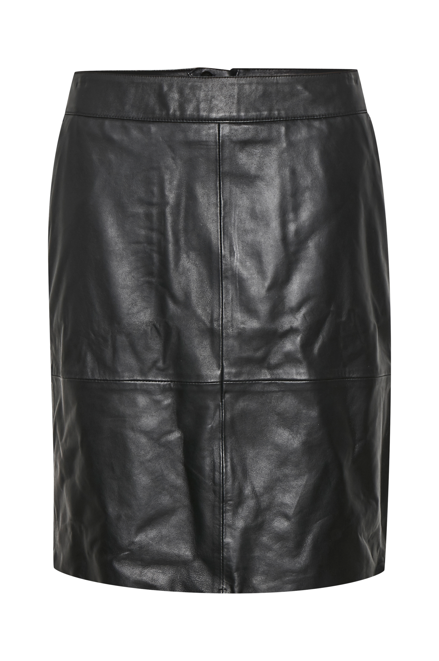 Culture - Skindnederdel cuBerta Leather Skirt - Sort - 44