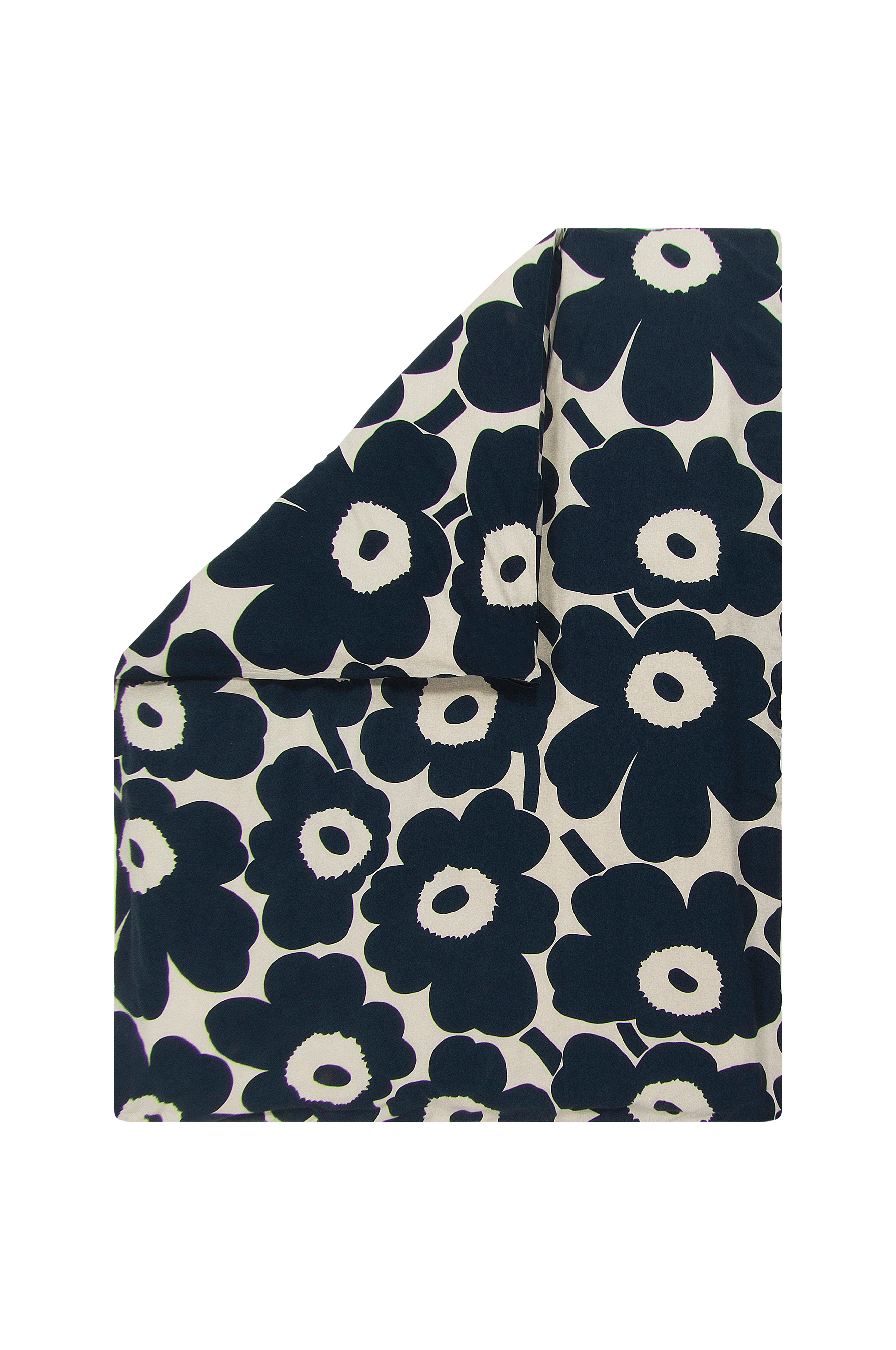 Marimekko Pussilakana puuvillaa/pellavaa Unikko 150x210 cm - Sininen -  Pussilakanat 