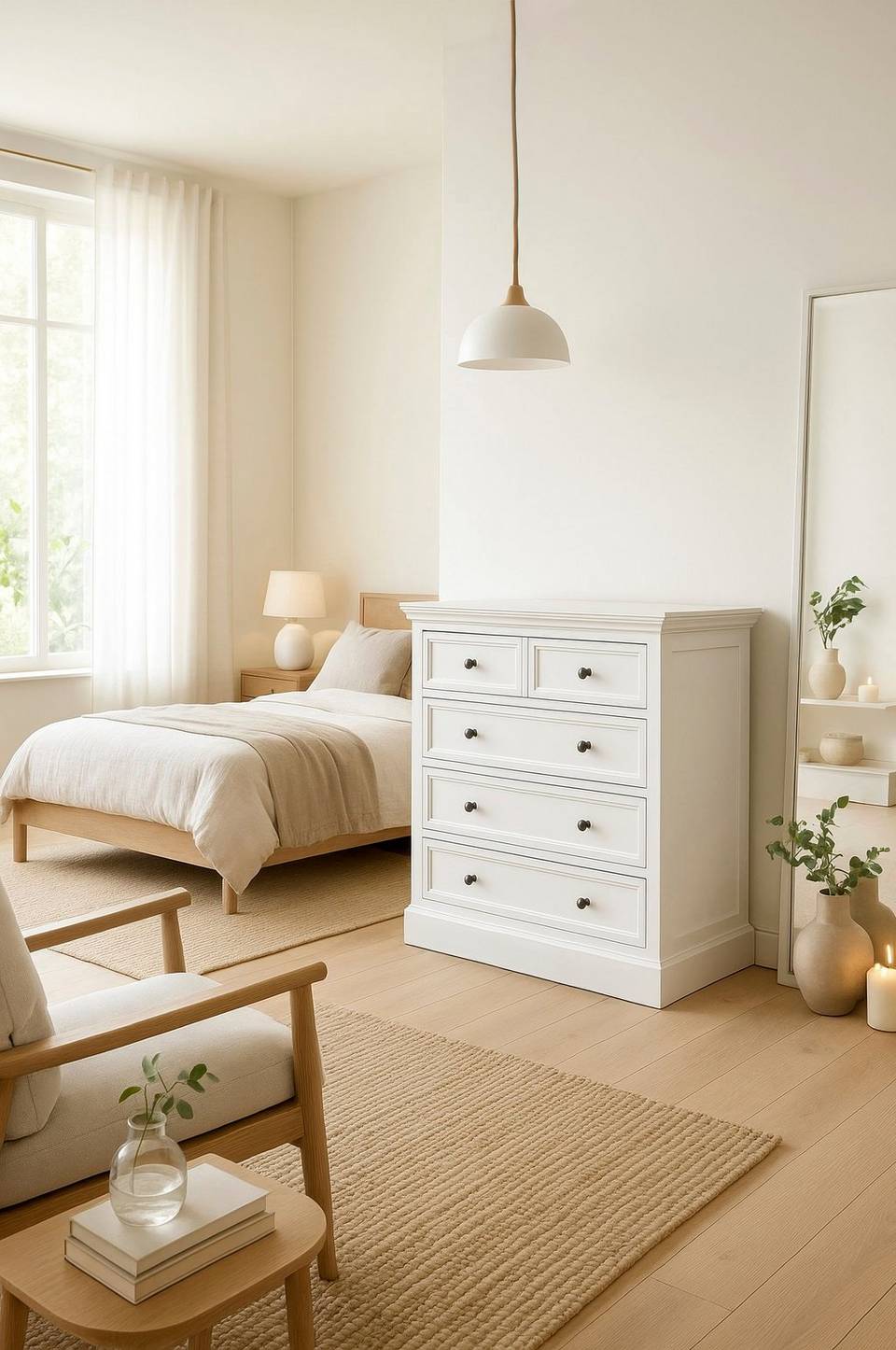 Nordic Furniture Group Byrå 3+2 lådor, vit från Nordic Furniture Group, bild 5
