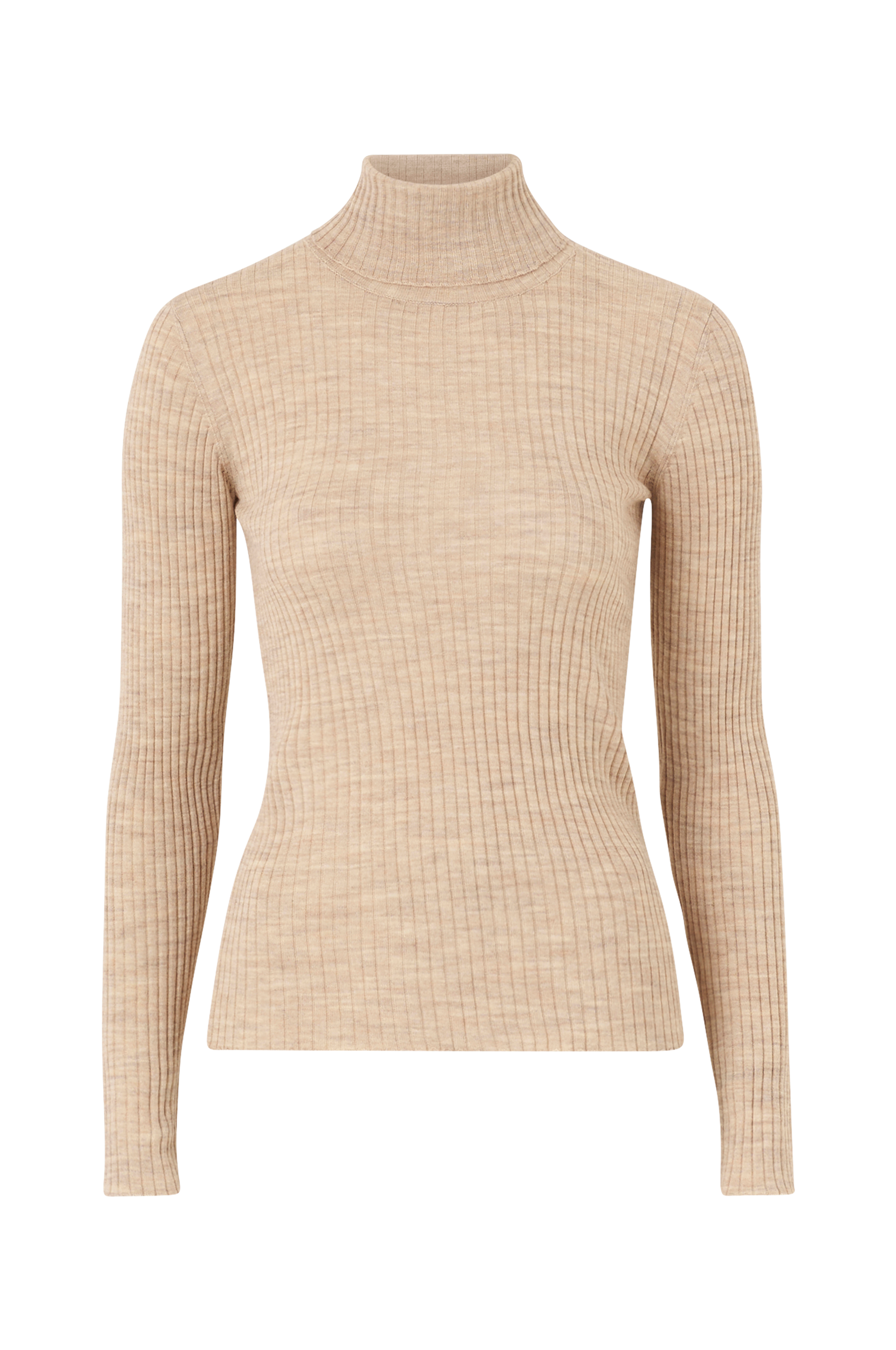 Pooloneule slfCosta LS Knit Rib Rollneck, Selected Femme