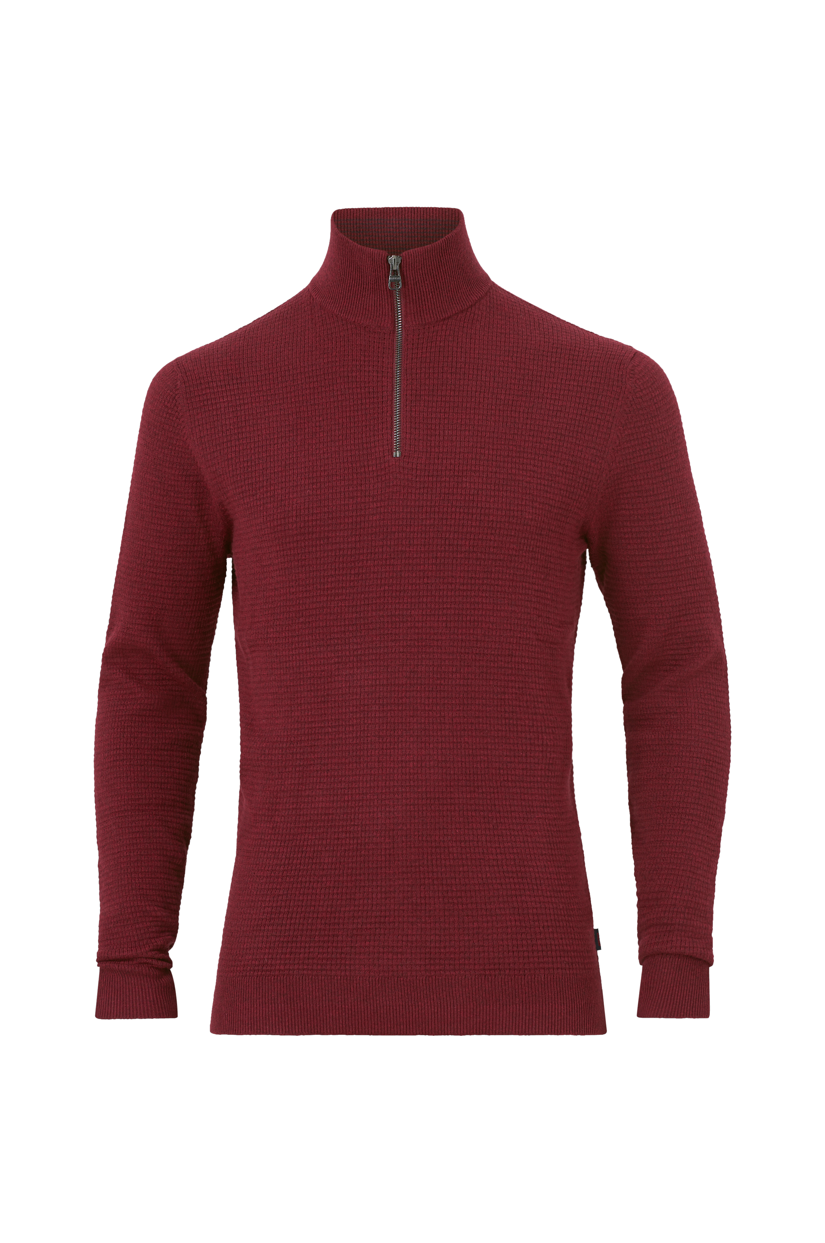 Esprit Trøje med strukturstrik - Rød - Rullekravetrøjer |