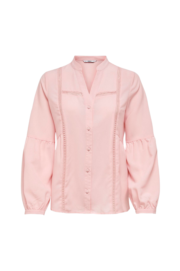 Frill til kvinder - 36 (30974442) Life - Tøj - - - Skjorter Only onlChicago Brun S/S Top Bluse